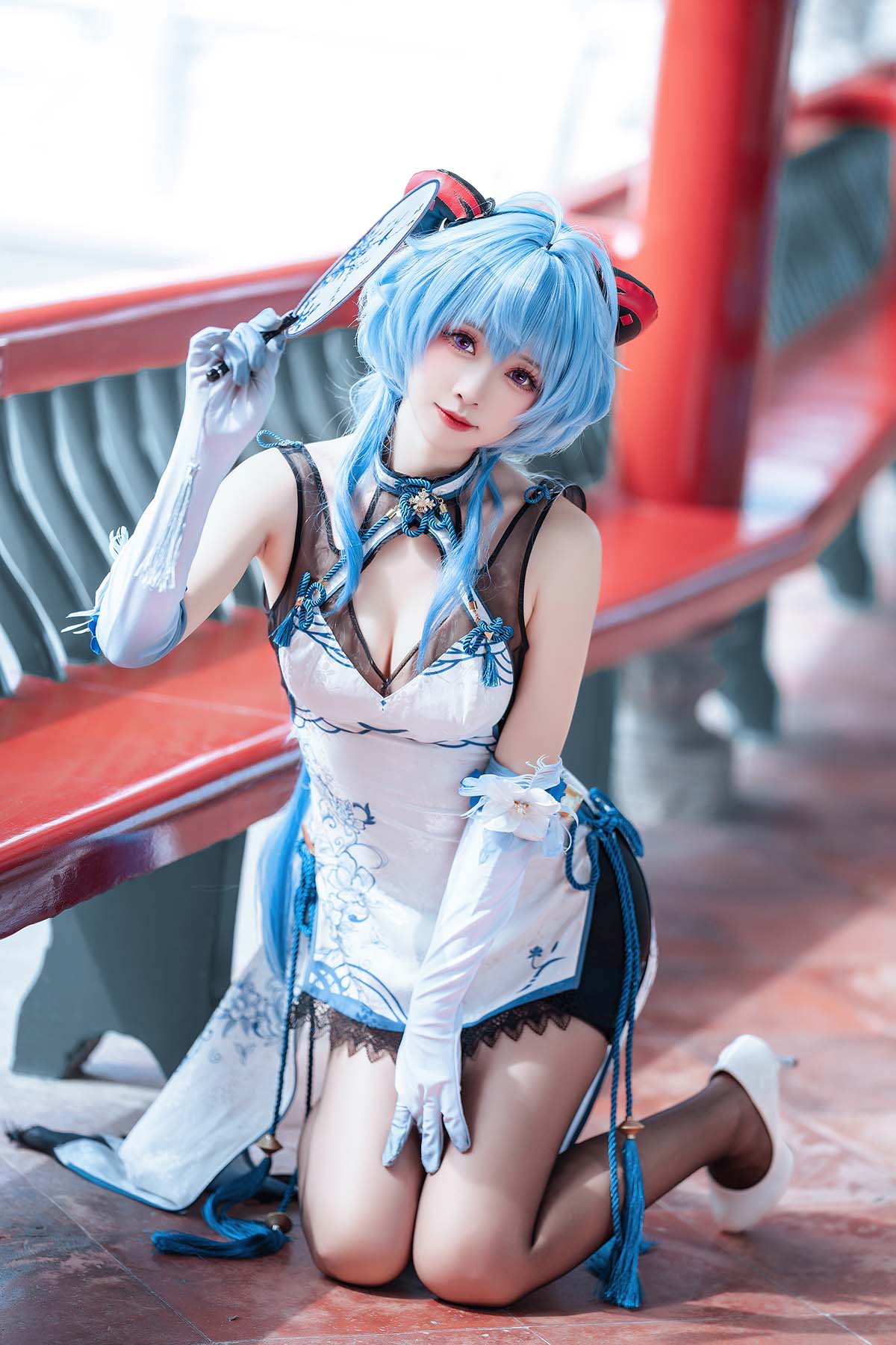 大大卷卷小卷 – 原神甘雨 旗袍 Cosplay-第1张