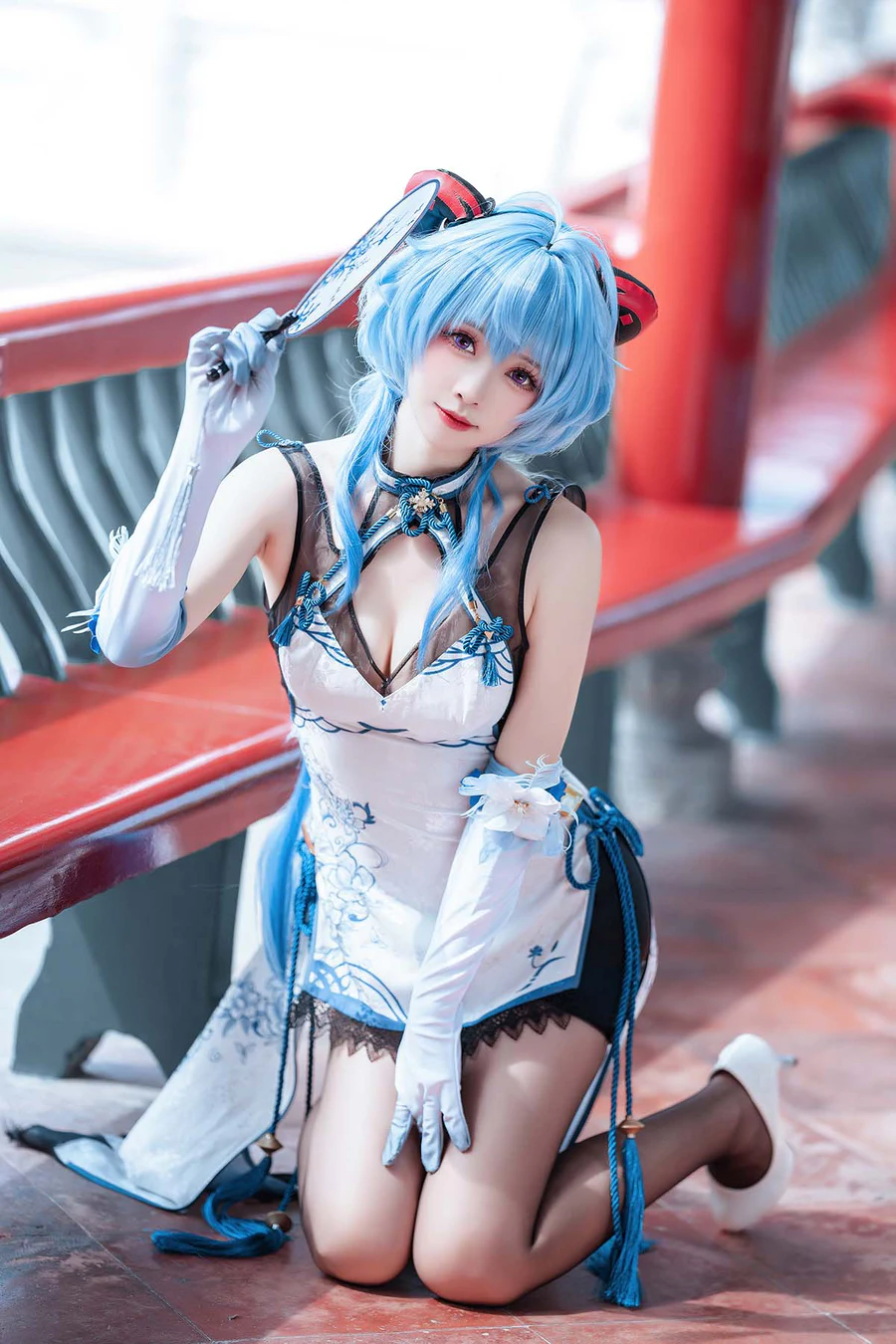 大大卷卷小卷 – 原神甘雨 旗袍 Cosplay-第1张