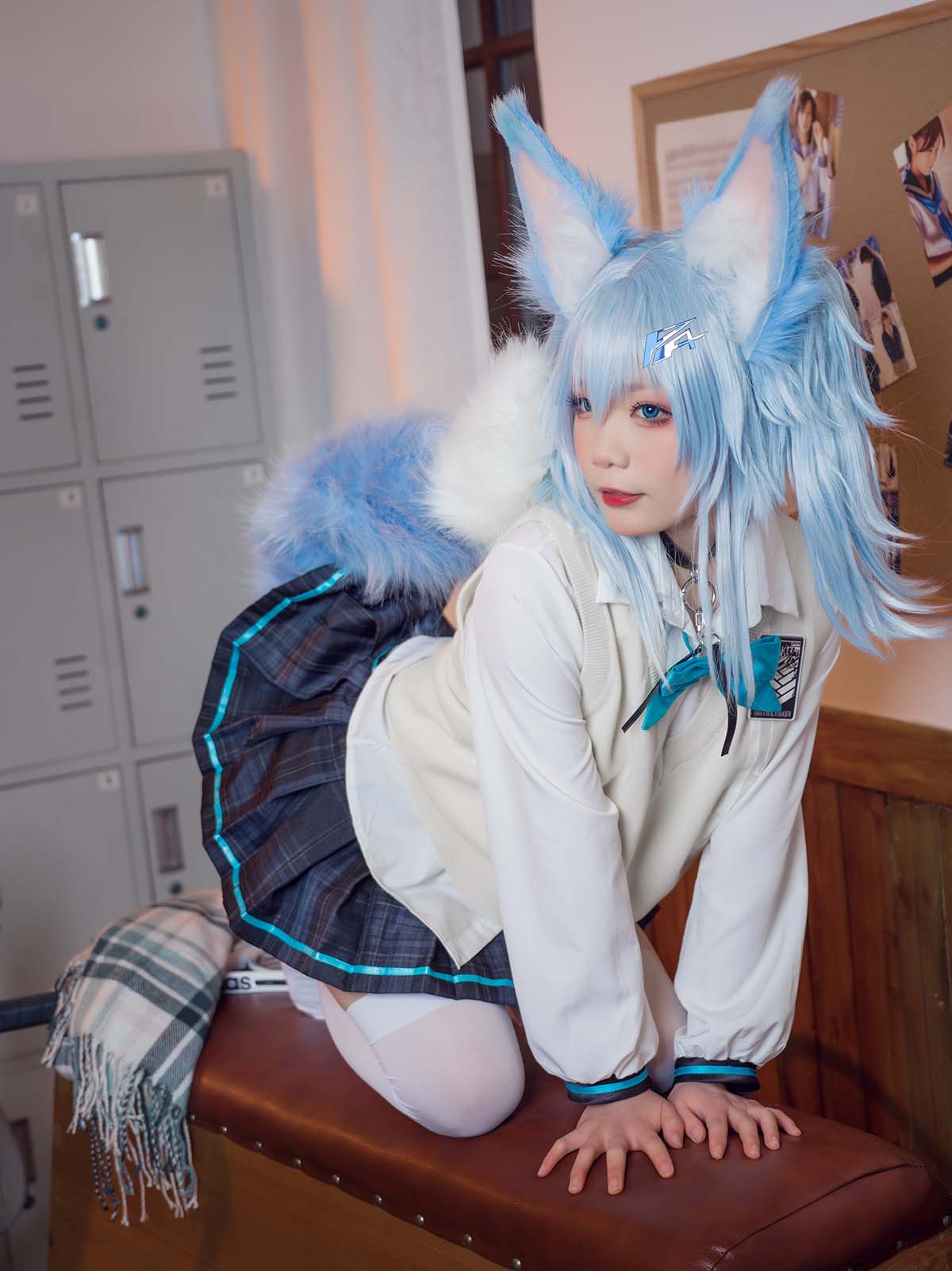 王胖胖u – PA15校服 Cosplay-第1张
