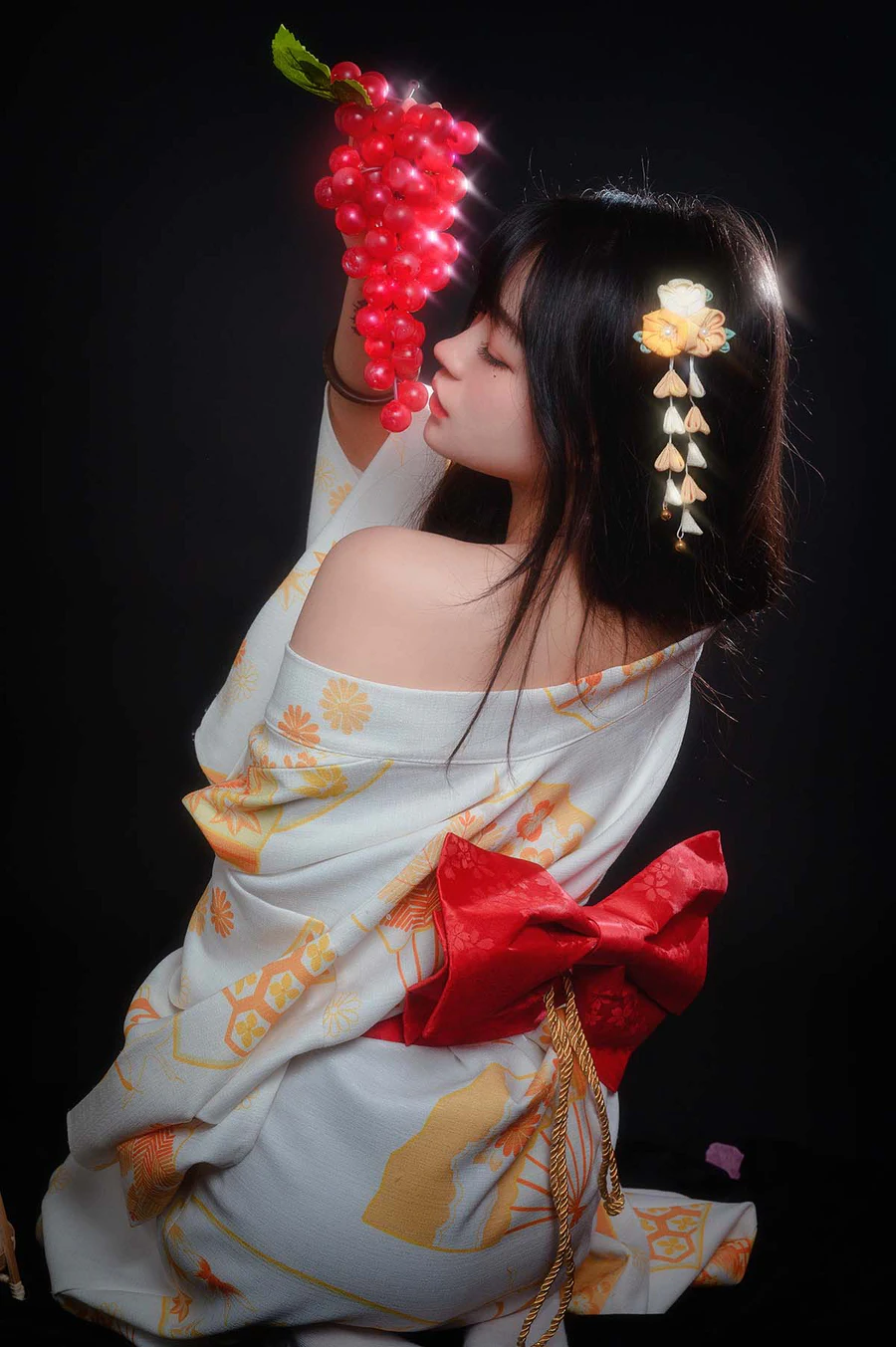 拿相机的执义 -『和服写真』—神明少女 Cosplay-第1张