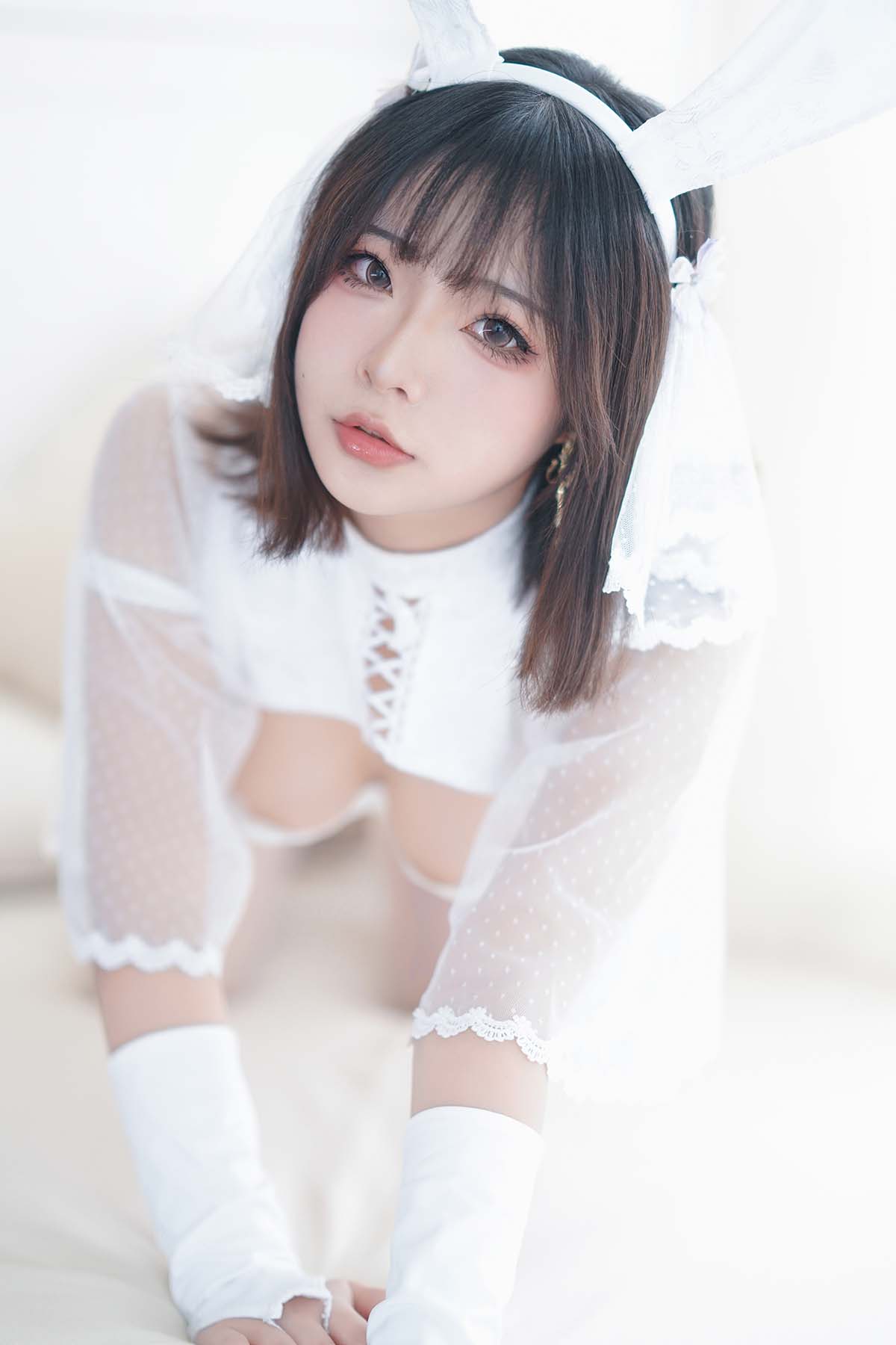 yuuhui玉汇 – 雪兔 Cosplay-第1张