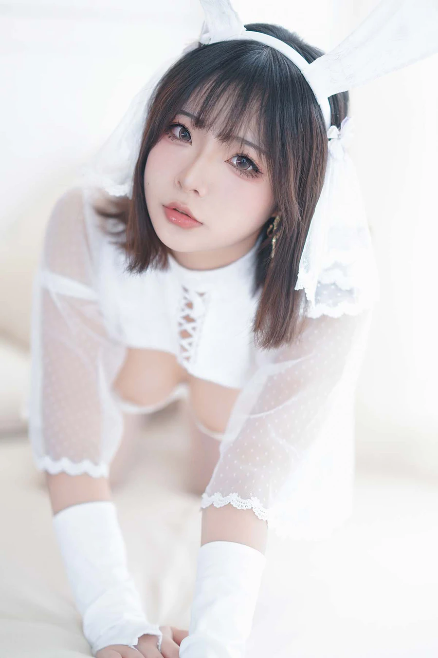 yuuhui玉汇 – 雪兔 Cosplay-第1张
