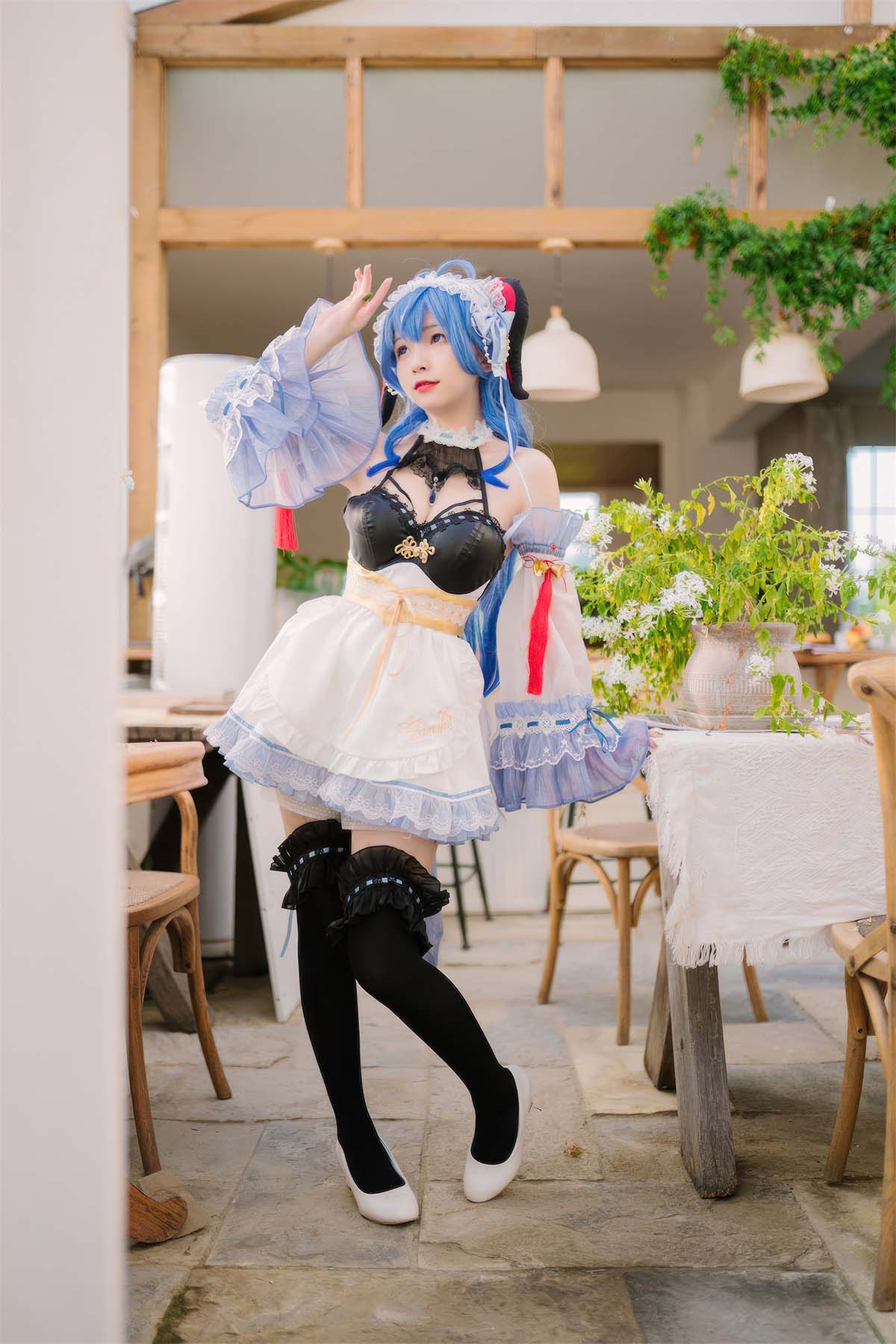 花铃 – 甘雨女仆 Cosplay-第1张