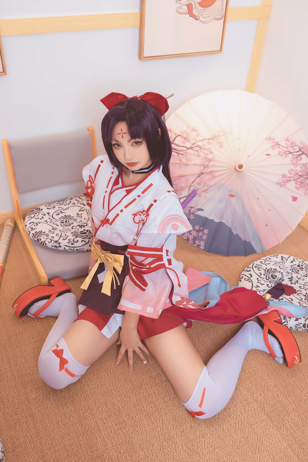 神楽板真冬 – 妖刀姬 Cosplay-第1张