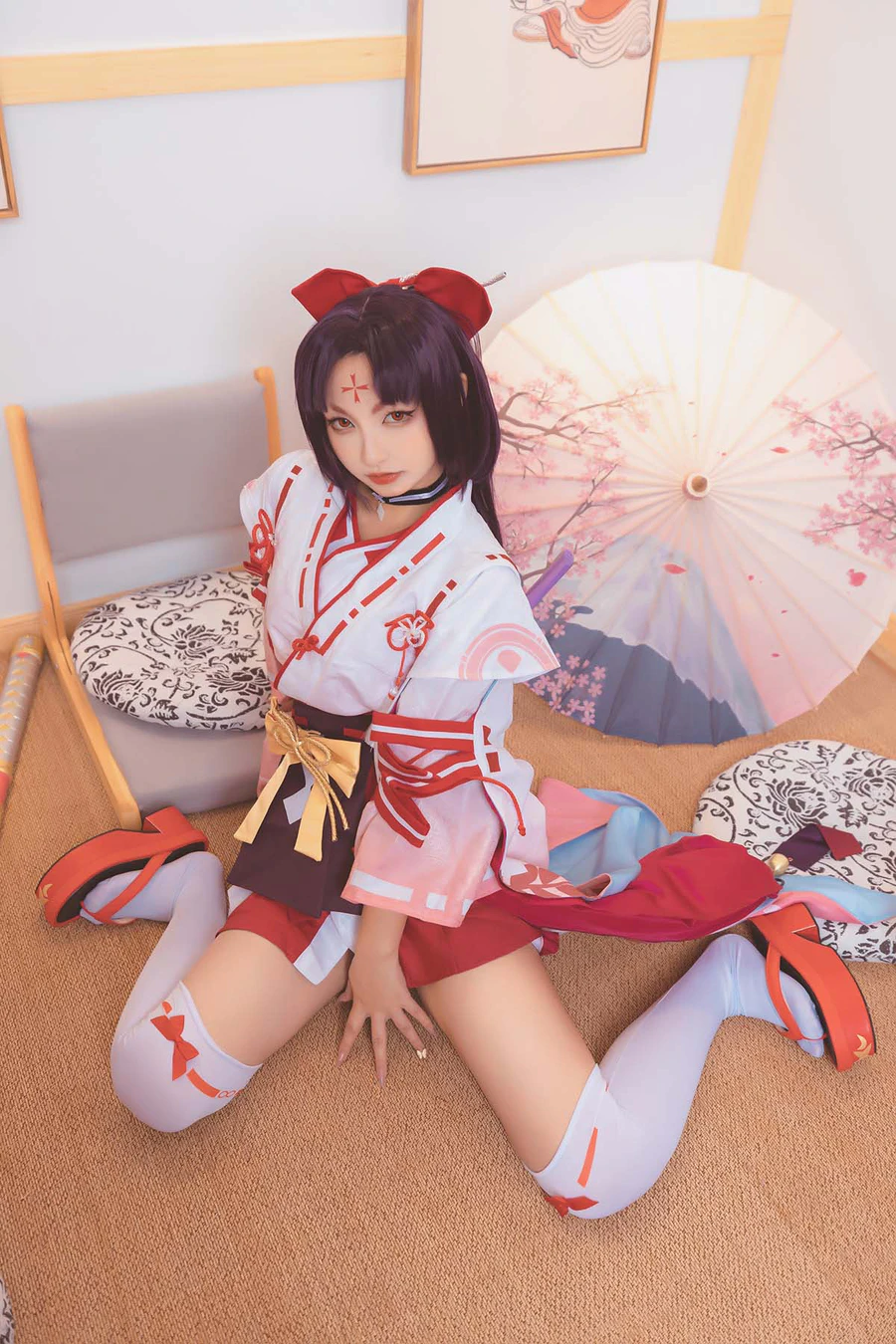 神楽板真冬 – 妖刀姬 Cosplay-第1张