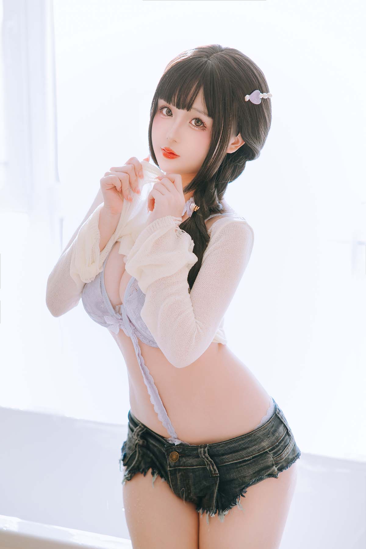 日奈娇 – 牛仔裤人妻 Cosplay-第1张