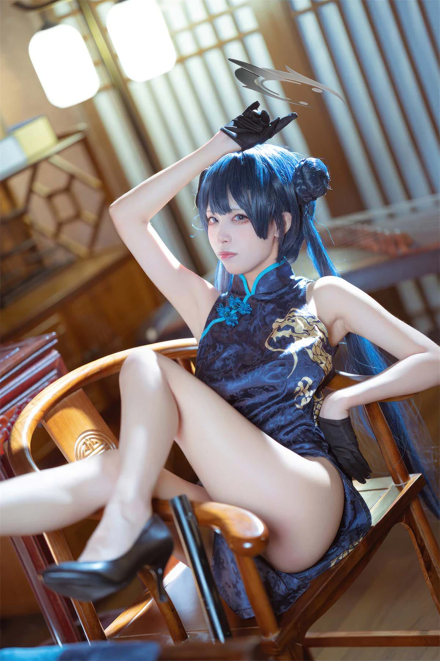 三無人型 – 妃咲旗袍 Cosplay-第1张
