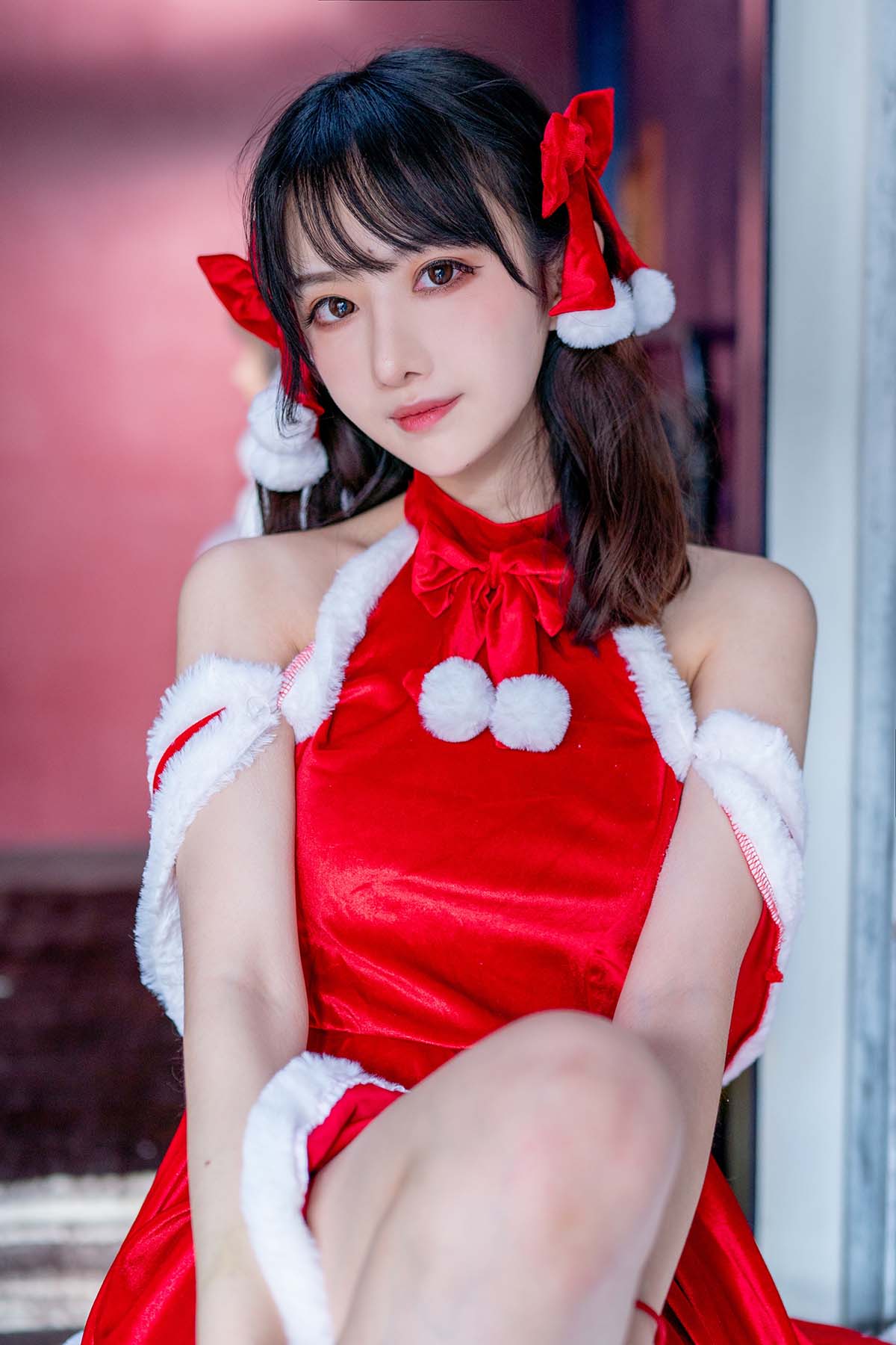 Shika小鹿鹿 – 圣诞自拍 Cosplay-第1张