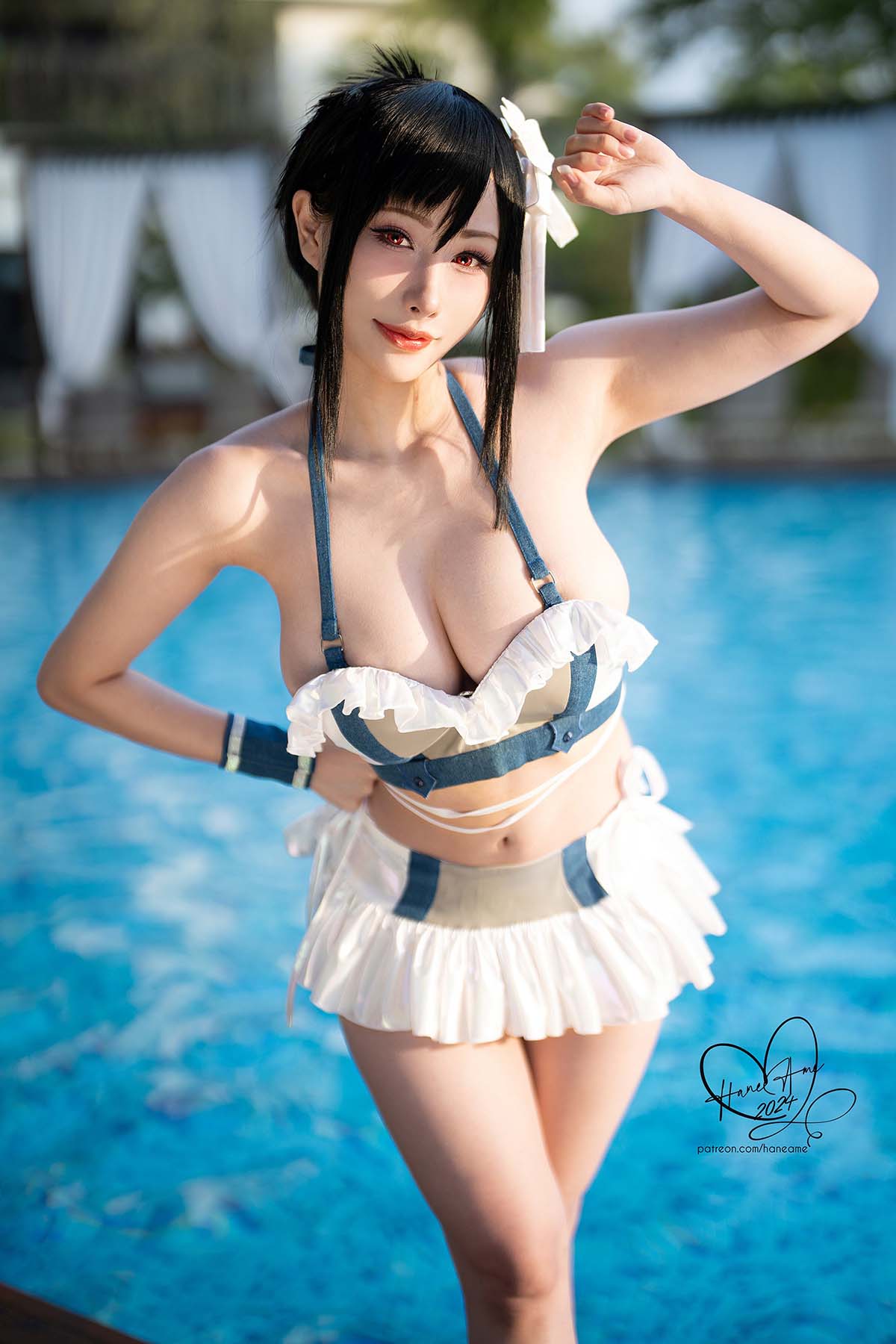 Hane Ame 雨波写真 – Tifa swimsuit Cosplay-第1张