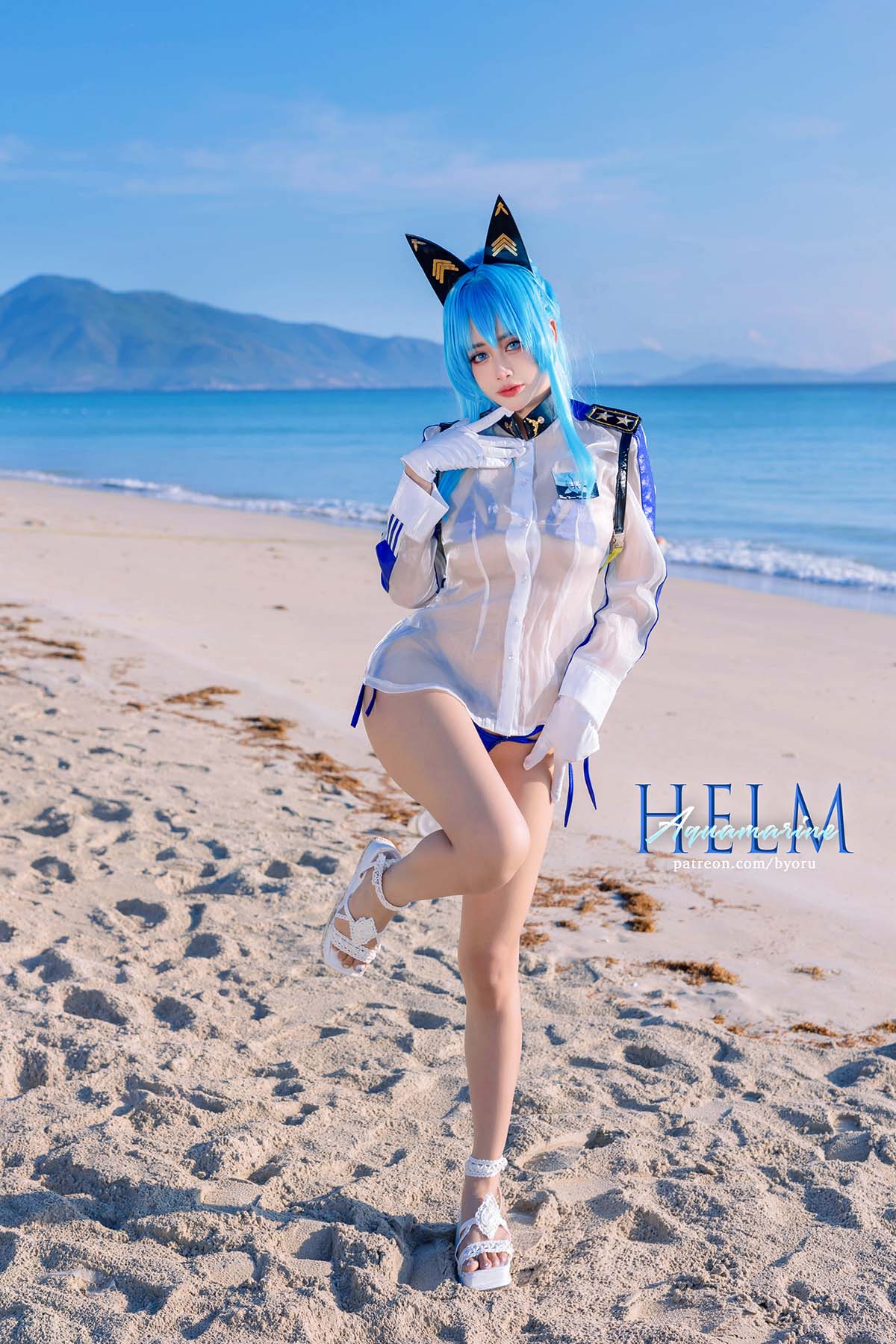 日本性感萝莉Byoru – Helm Aquamarine (NIKKE) Cosplay-第1张