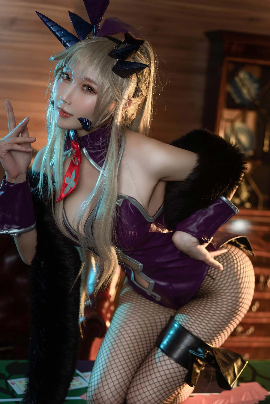 阿包也是兔娘 – 黑枪呆兔女郎 Cosplay-第1张