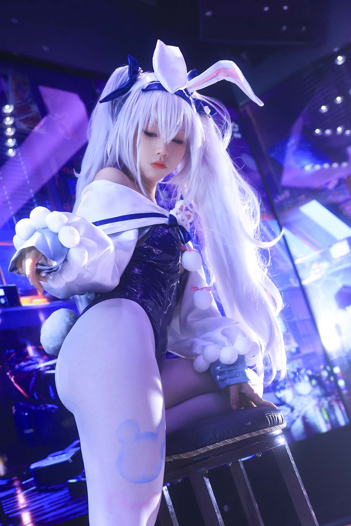 G44不会受伤 – 拉菲兔女郎 Cosplay-第1张