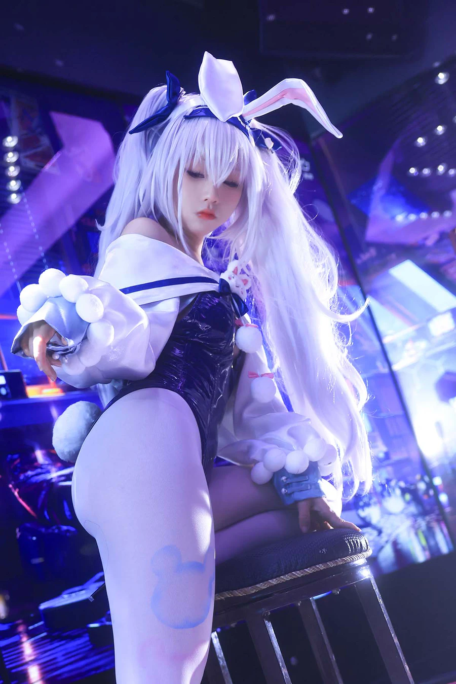 G44不会受伤 – 拉菲兔女郎 Cosplay-第1张