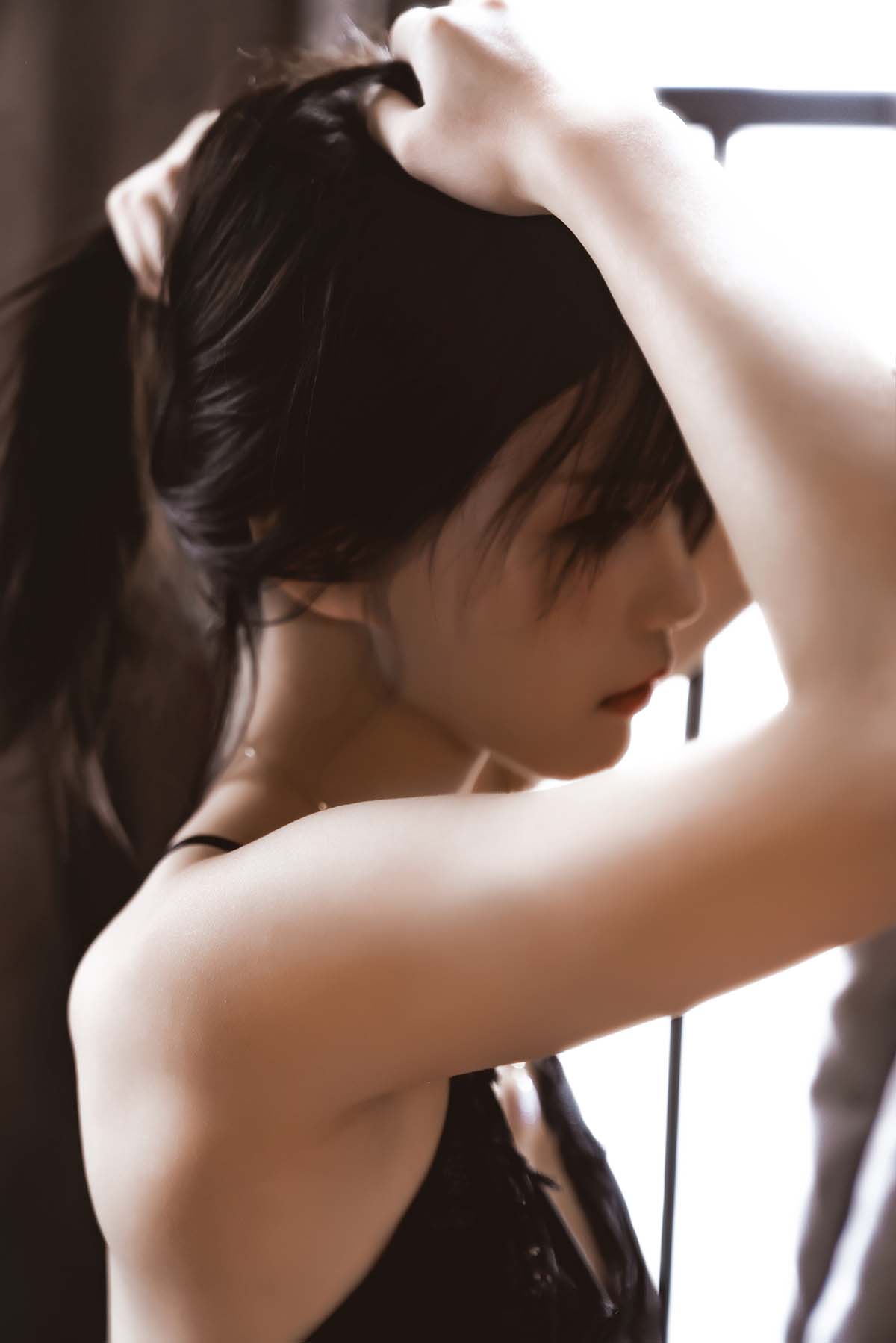 桜桃喵 – 黑 Cosplay-第1张