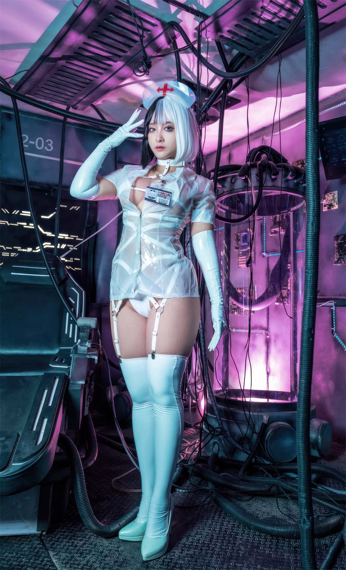 洛璃LoLiSAMA – 透明护士 Cosplay-第1张