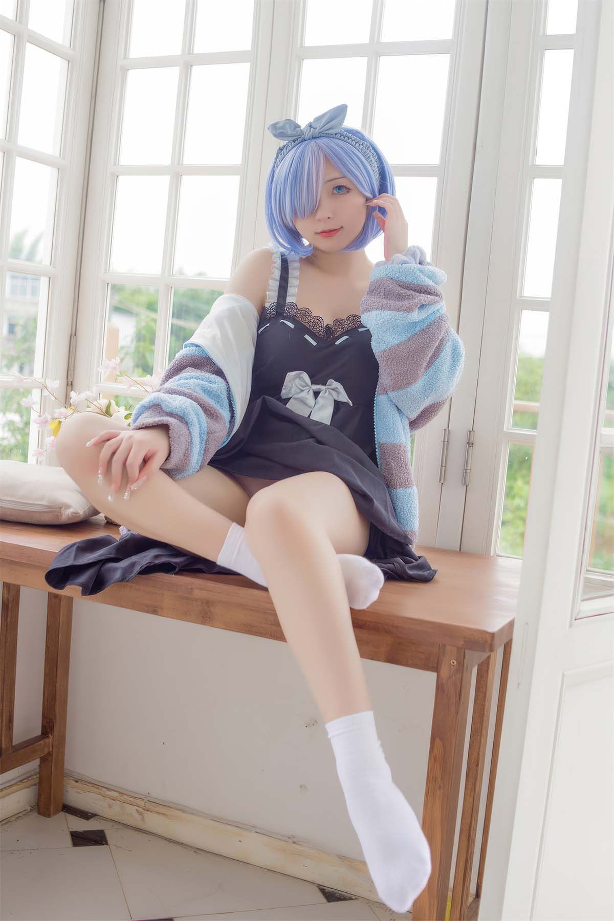 花铃 – 蕾姆居家服 Cosplay-第1张