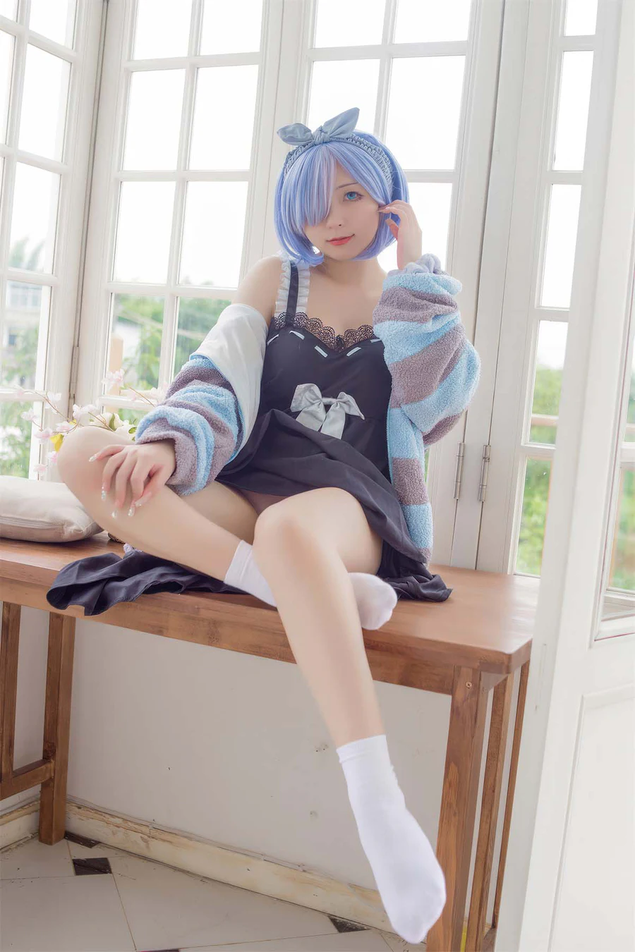 花铃 – 蕾姆居家服 Cosplay-第1张