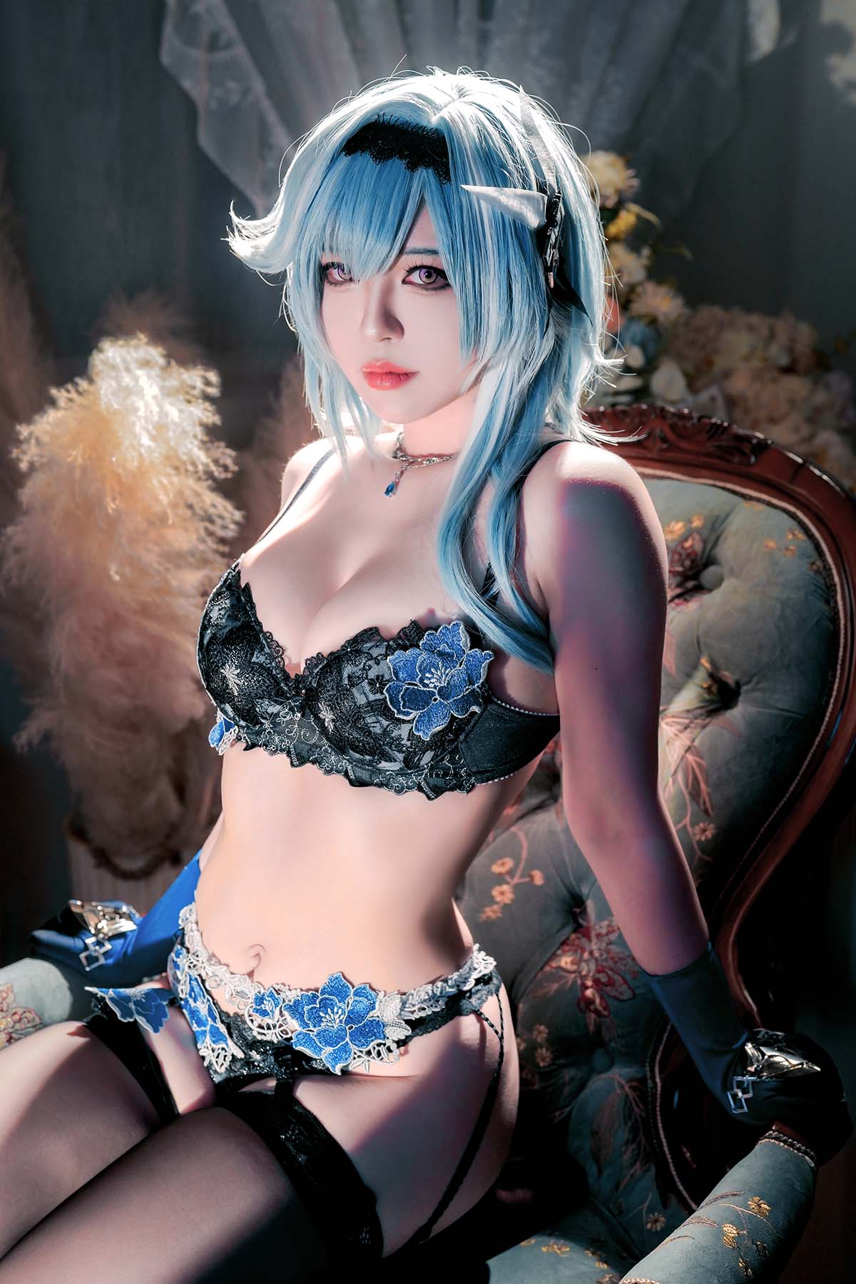 半半子 – 原神优菈 Cosplay-第1张