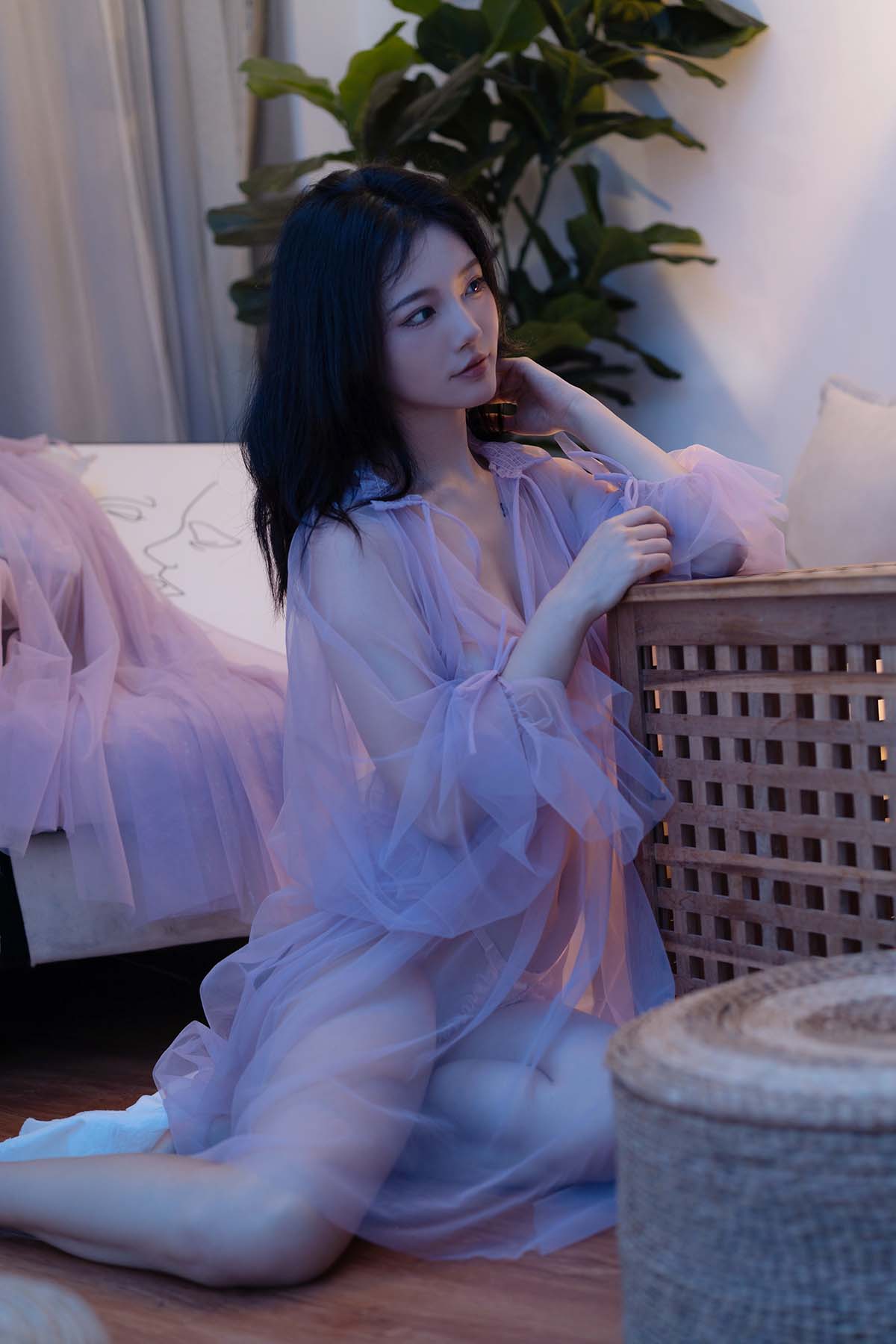 桃良阿宅 – 紫纱裙 Cosplay-第1张