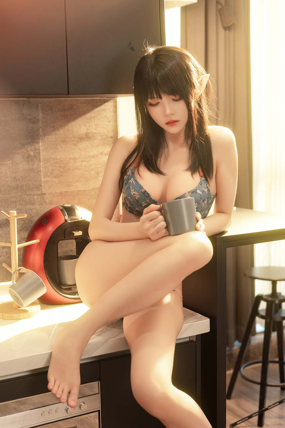 桜桃喵 – 精灵小憩 Cosplay-第1张