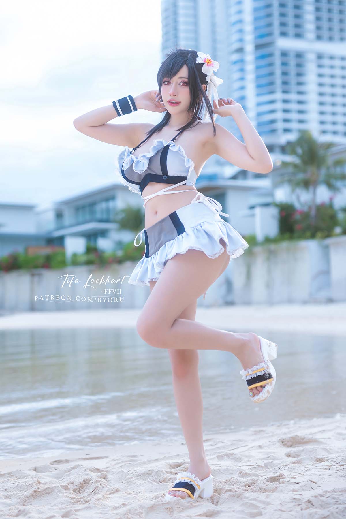 日本性感萝莉Byoru – Tifa Lockhart FFVII Cosplay-第1张