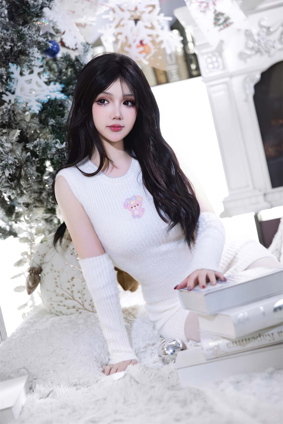 雪晴Astra – 圣诞节 白雪 Cosplay-第1张