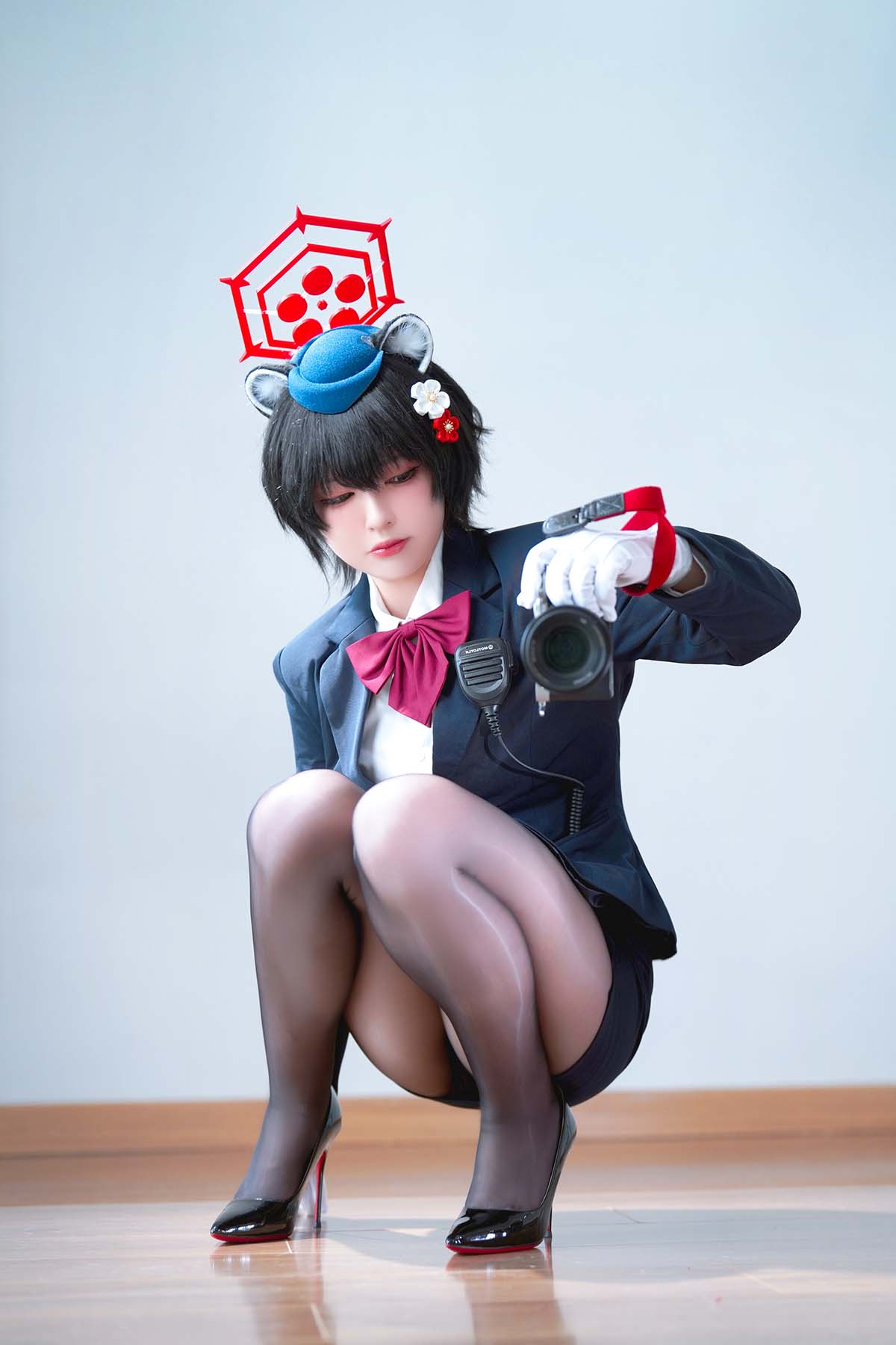 半半子 – ガイド春日ツバキ Cosplay-第1张