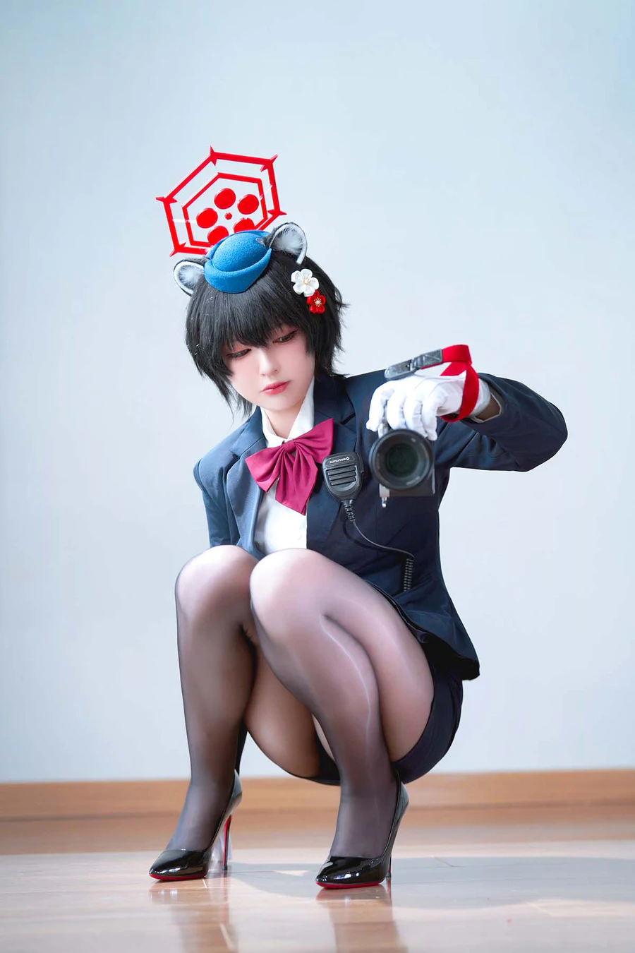 半半子 – ガイド春日ツバキ Cosplay-第1张