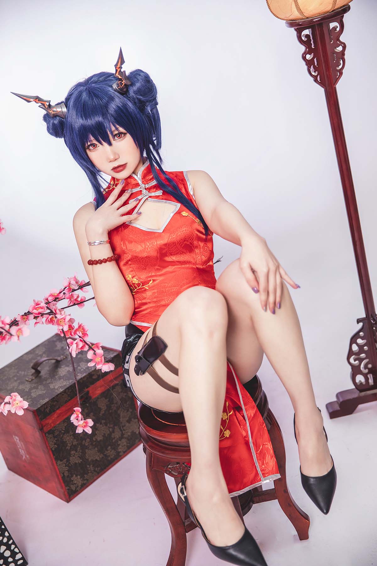 雪晴Astra – 明日方舟 陈 旗袍 Cosplay-第1张