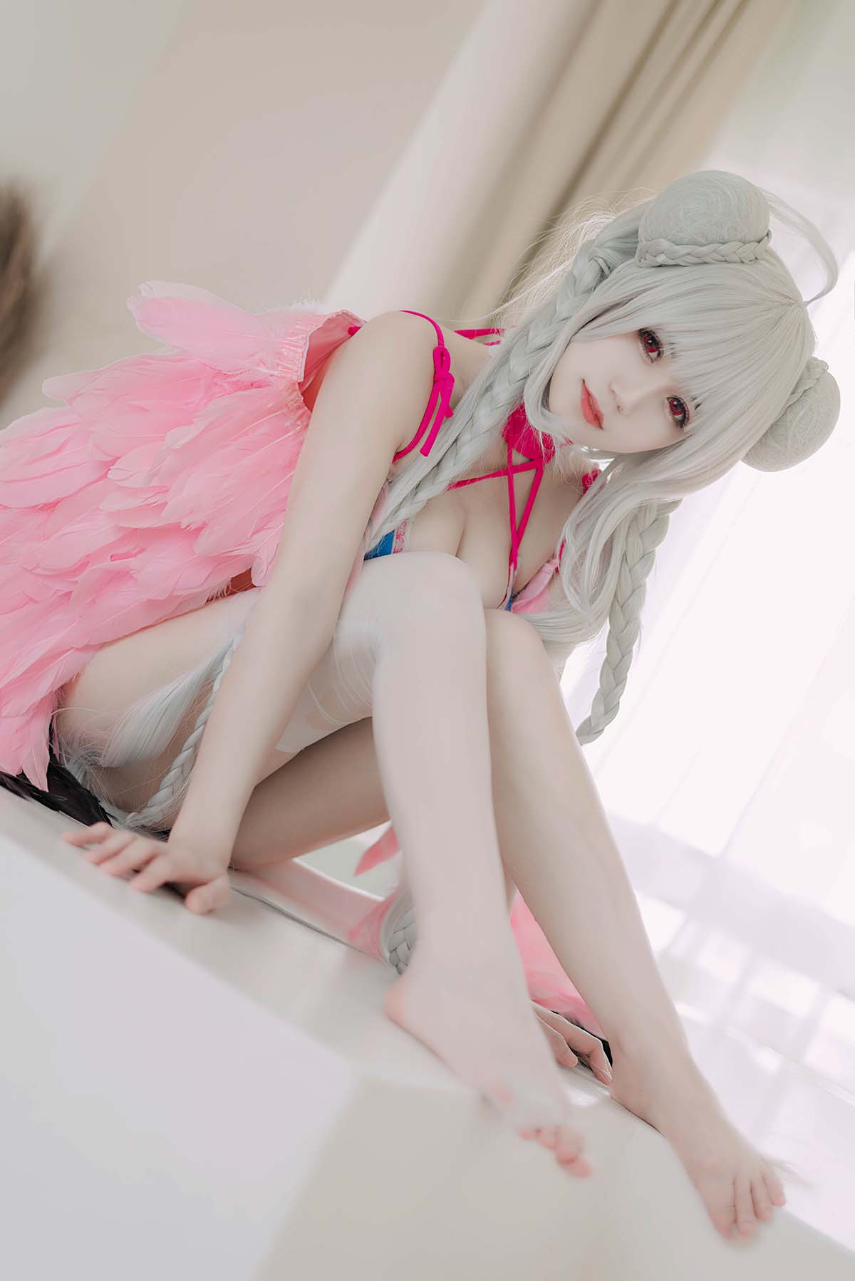 小仓千代w – 可畏泳装 Cosplay-第1张