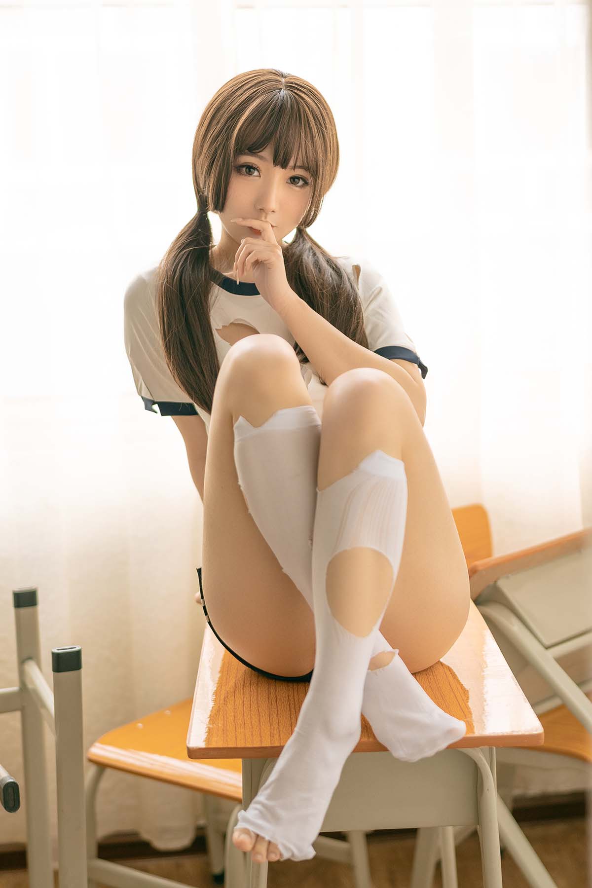 桃良阿宅 – 体操服 Cosplay-第1张