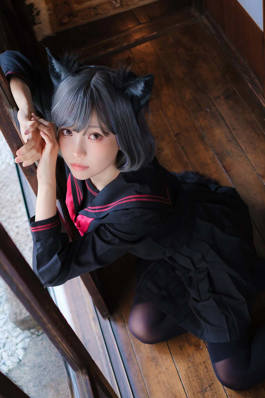 Ely_eee(ElyEE子) – Veranda Black Cat緣廊黑貓 Cosplay-第1张