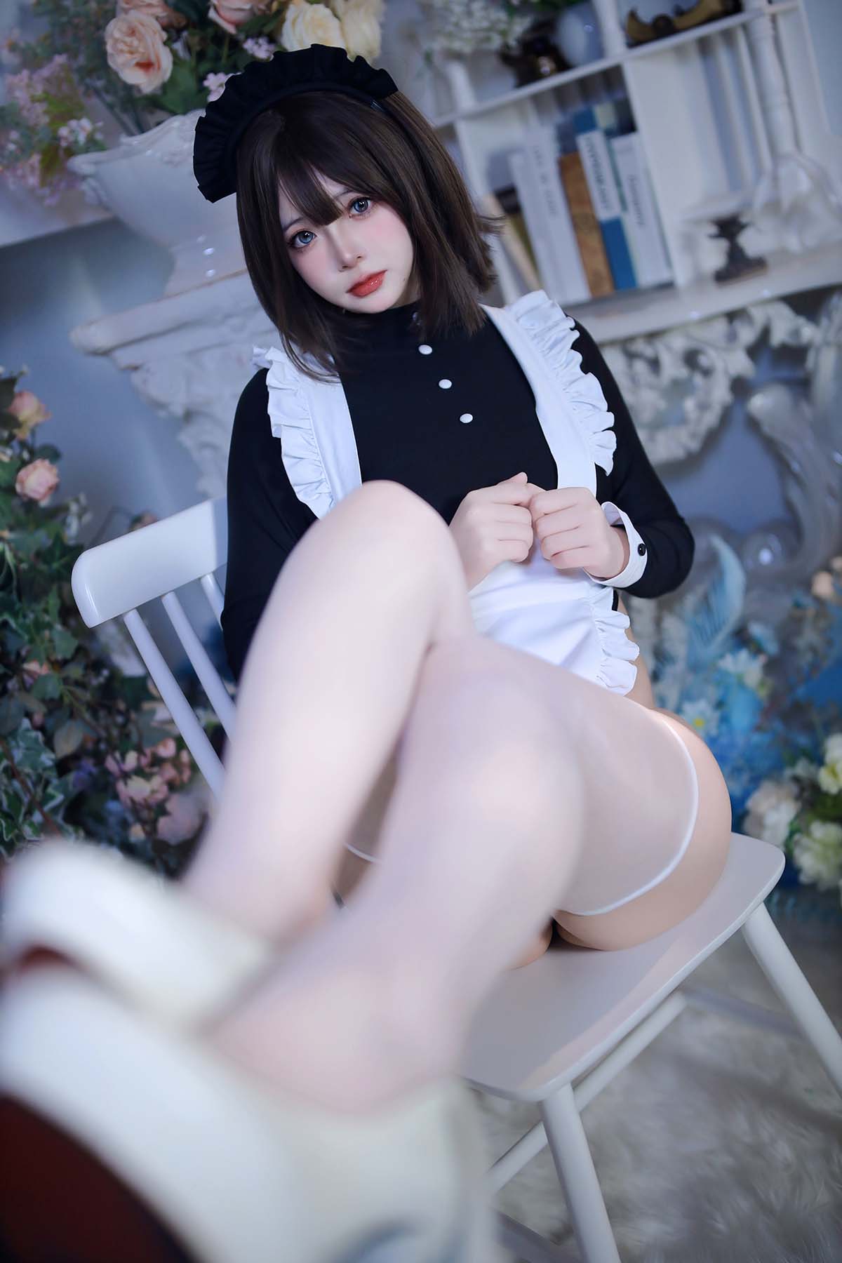 疯猫ss – 少女衣橱 连体女仆装 Cosplay-第1张