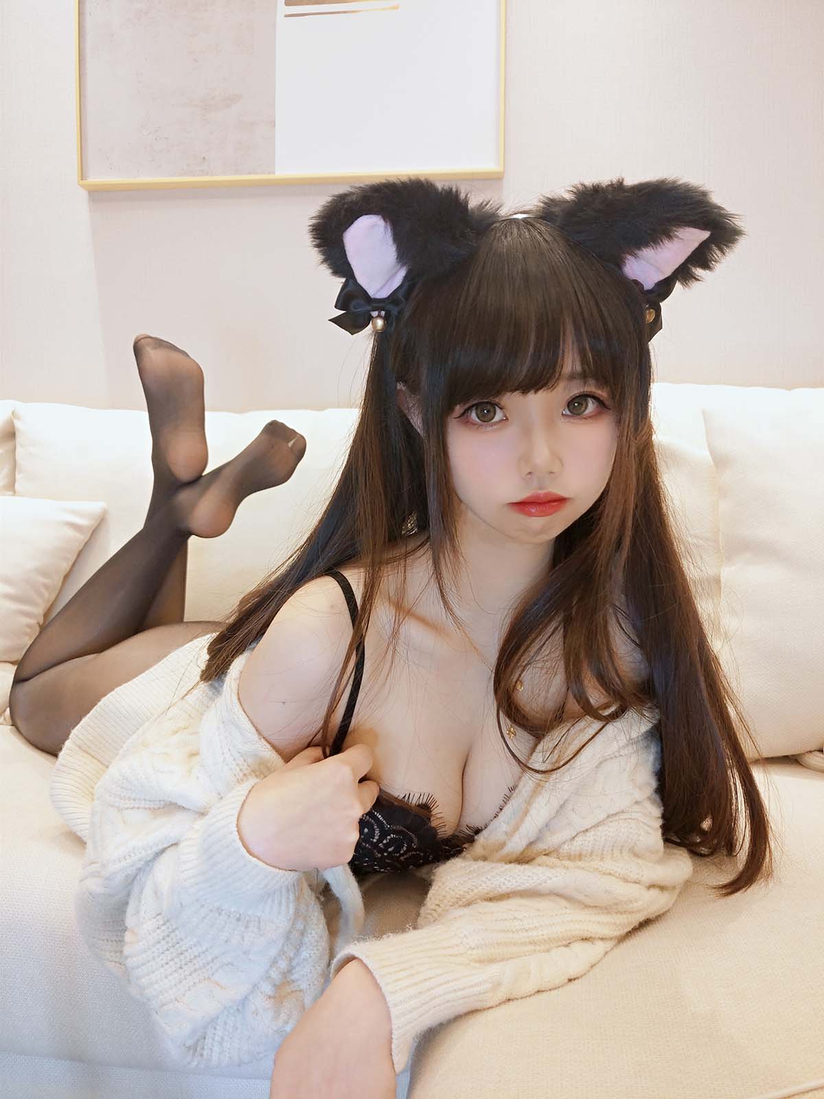 雪琪 – 油亮黑丝太太 Cosplay-第1张