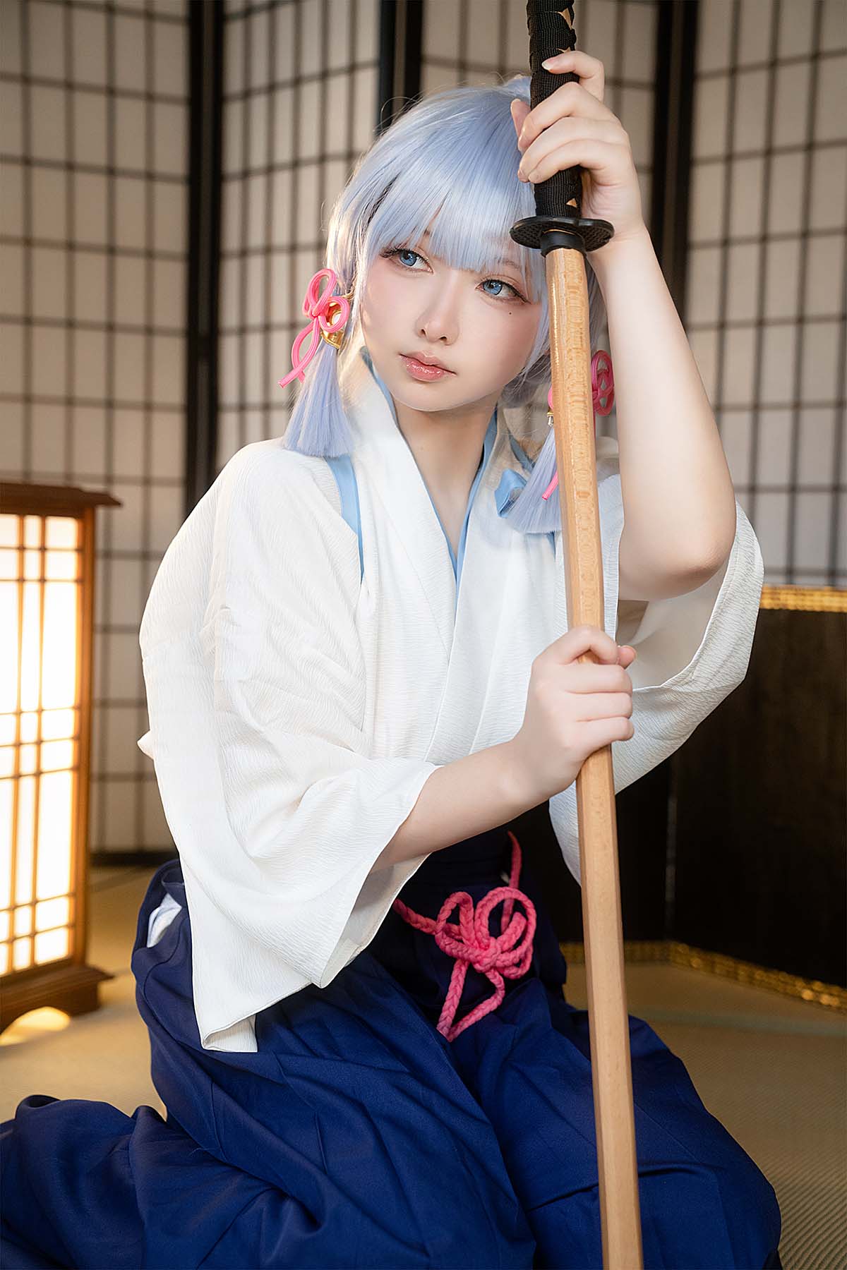 樱梨梨 – 绫华剑道服 Cosplay-第1张