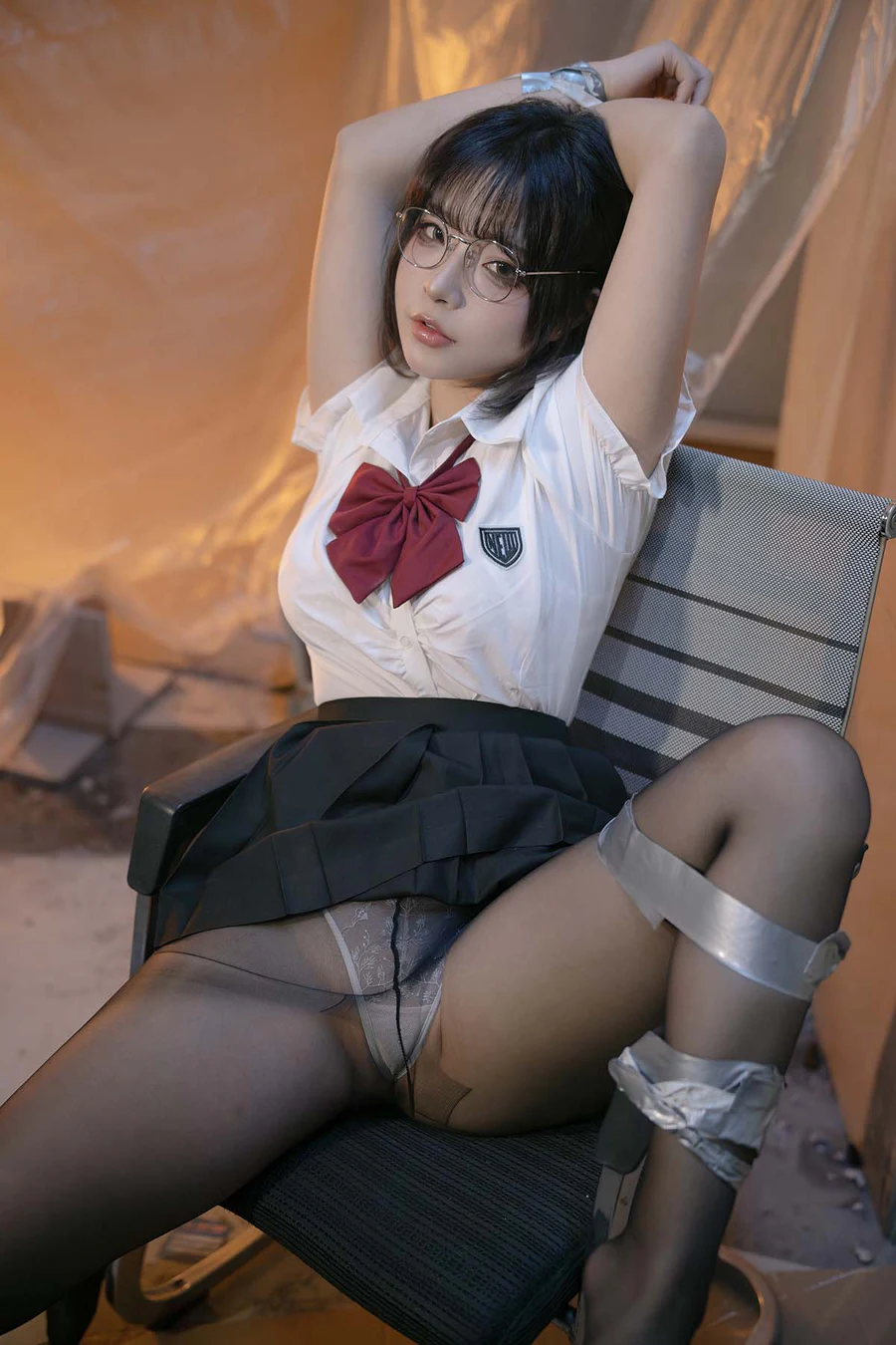 yuuhui玉汇 – 电梯间 尾行 Cosplay-第1张