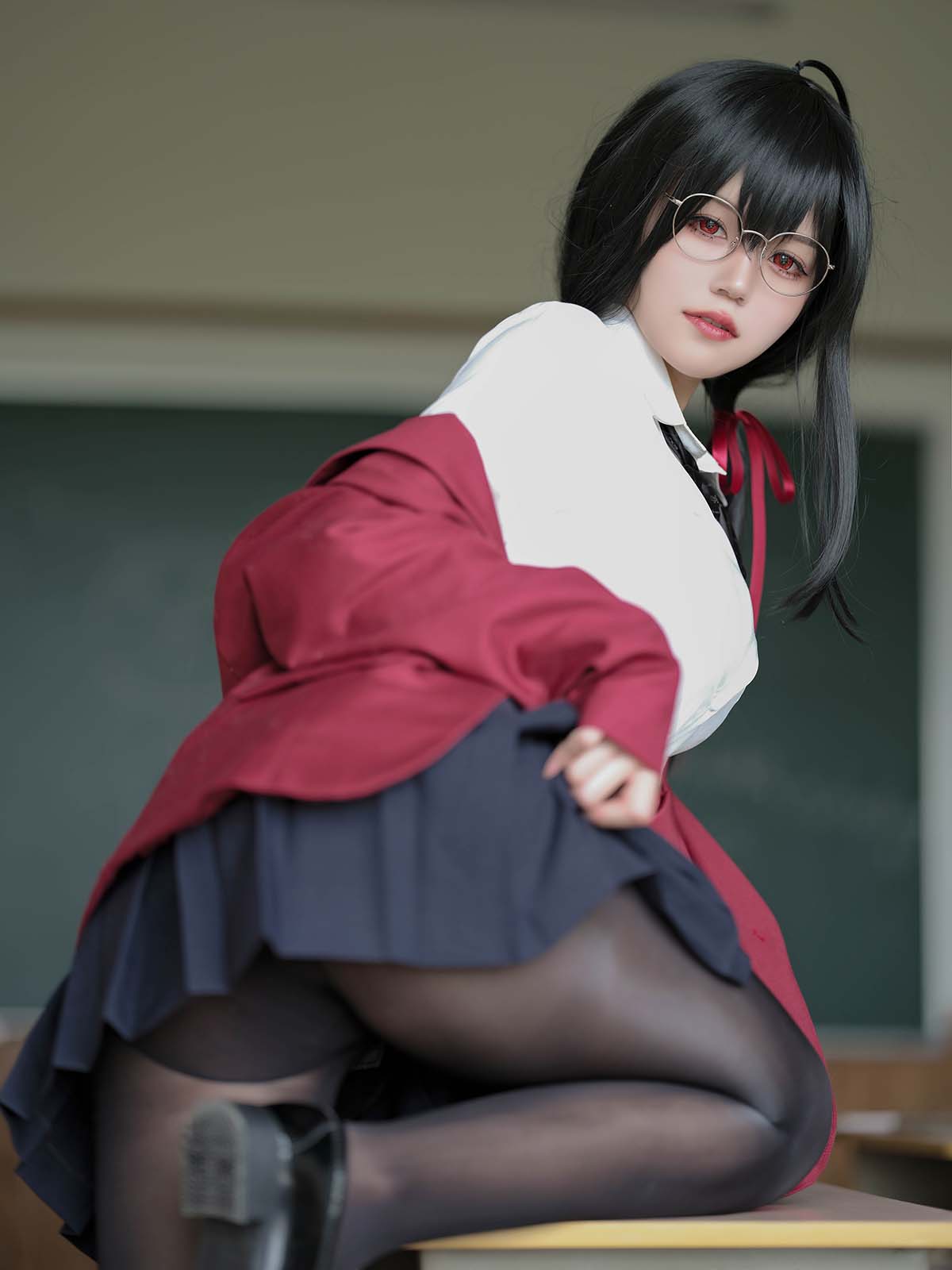 小仓千代w – 碧蓝航线 大凤JK Cosplay-第1张
