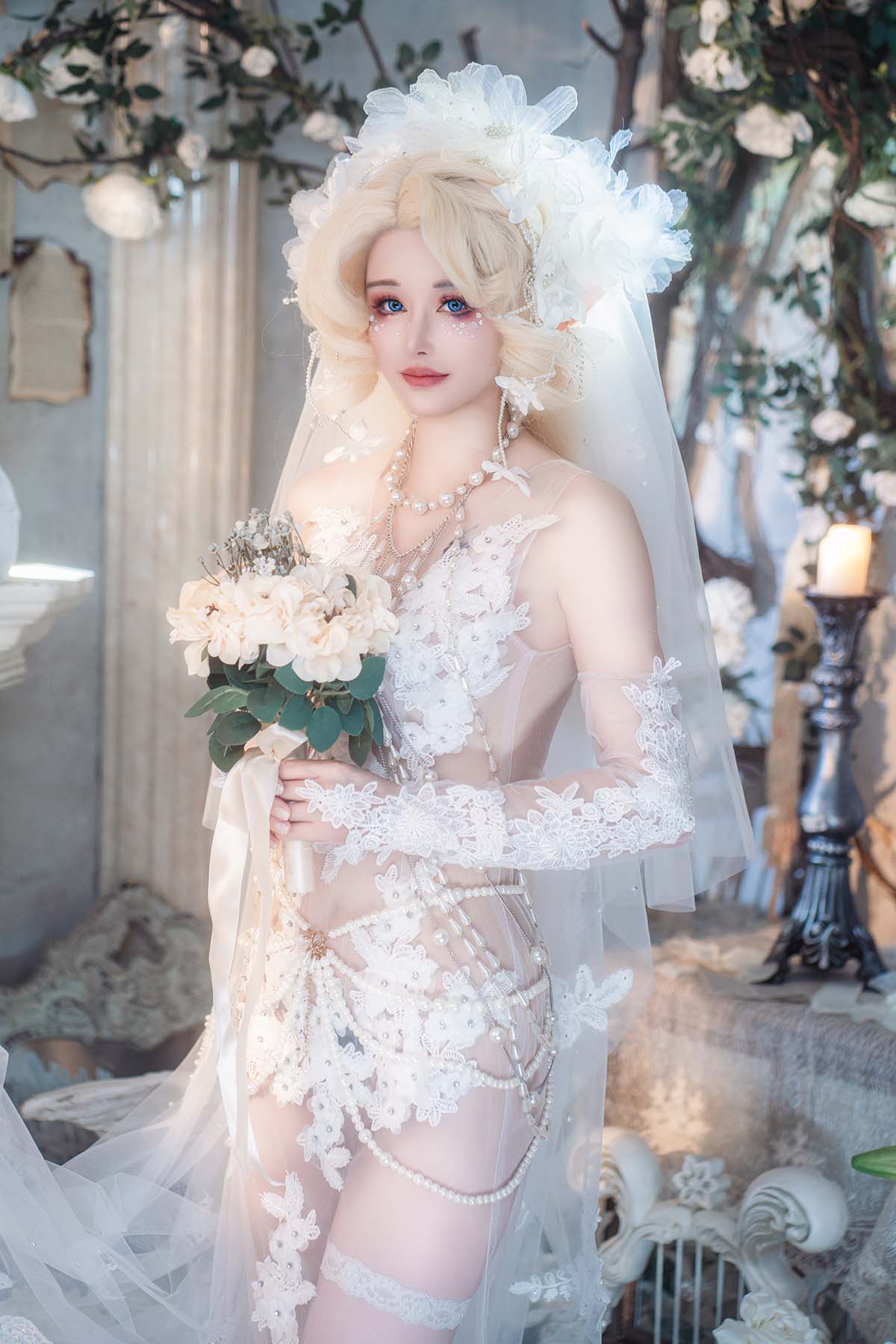 鹿八岁 – 妖精の花嫁 Cosplay-第1张
