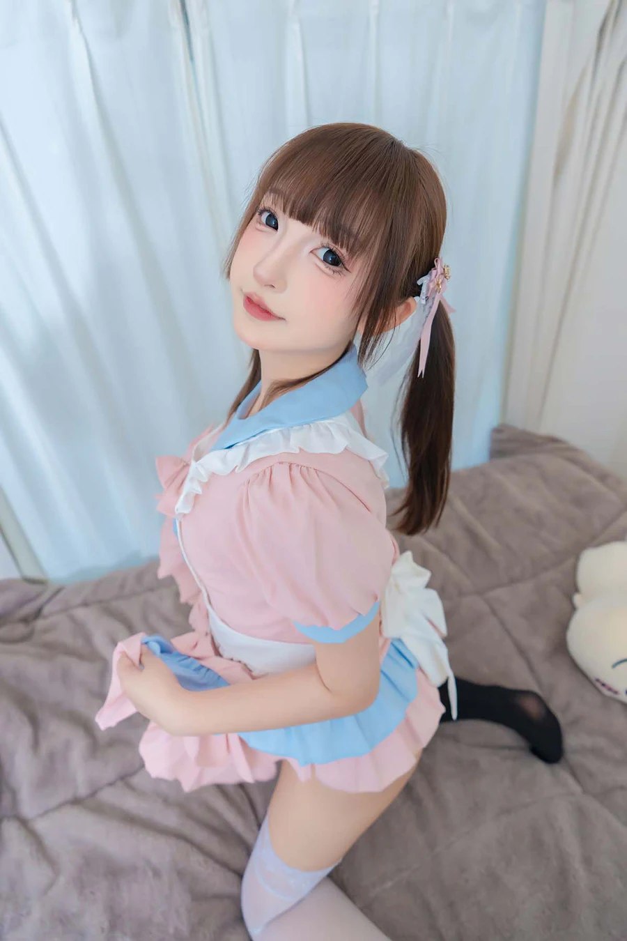 神楽板真冬 – 小小女仆 Cosplay-第1张