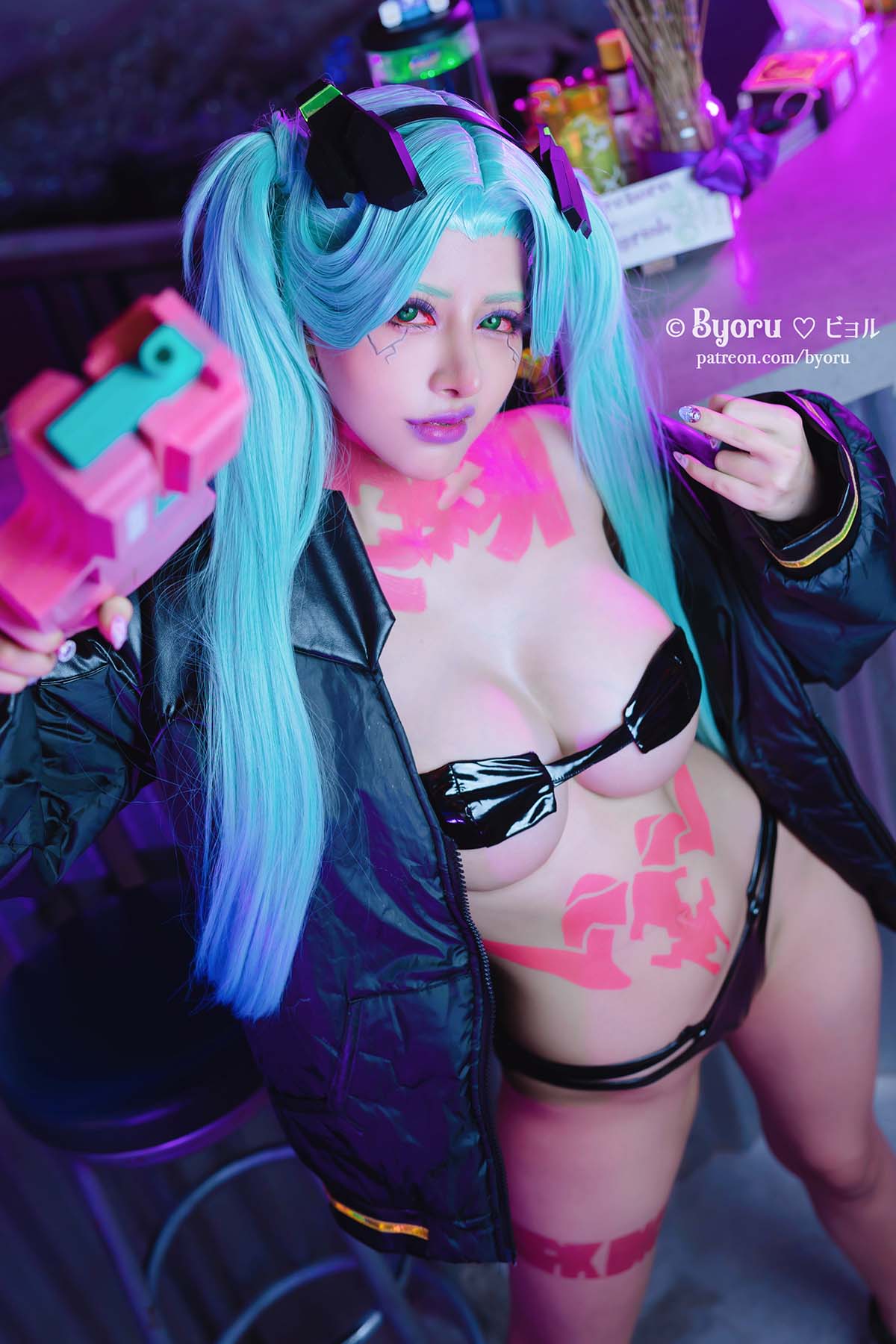 日本性感萝莉Byoru – Cyberpunk Edgerunners Cosplay-第1张