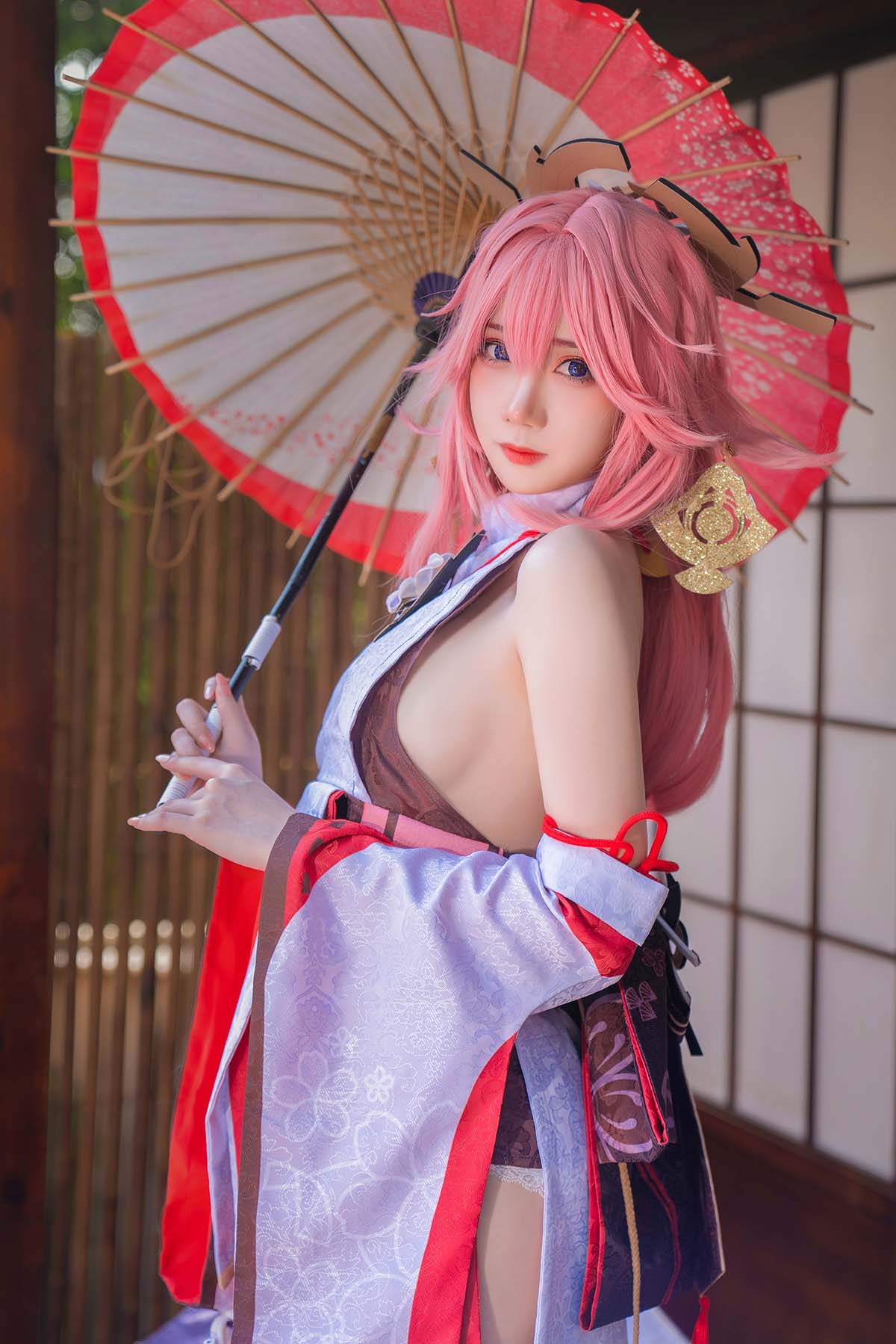 焖焖碳 – 八重神子 Cosplay-第1张