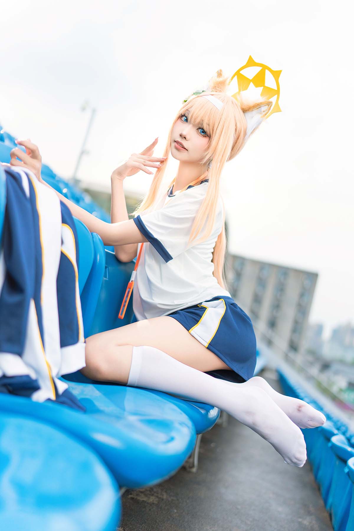 艾西aiwest – 碧蓝档案 伊落玛丽 体操服 Cosplay-第1张