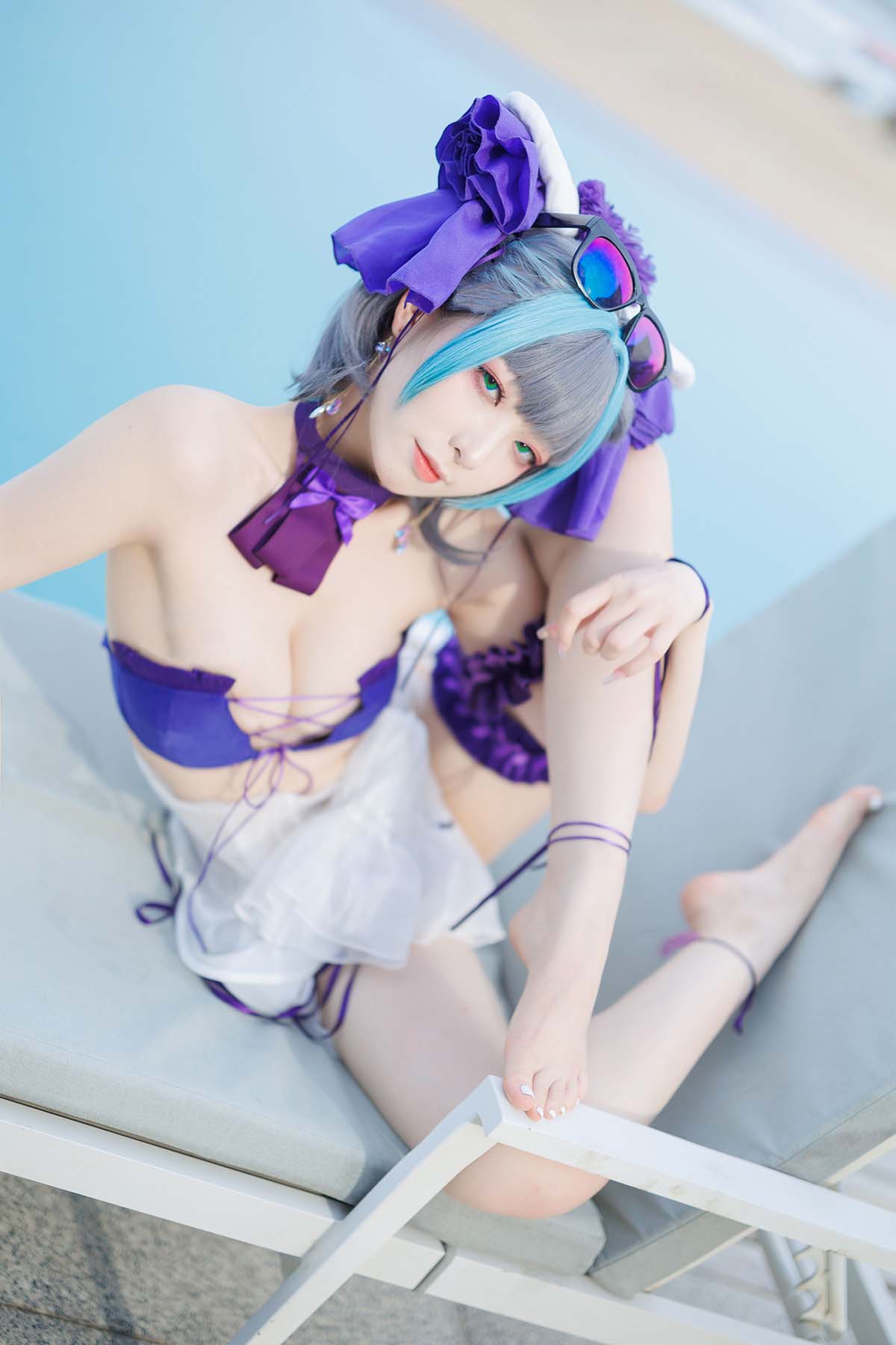 封疆疆v – 柴郡泳装 Cosplay-第1张