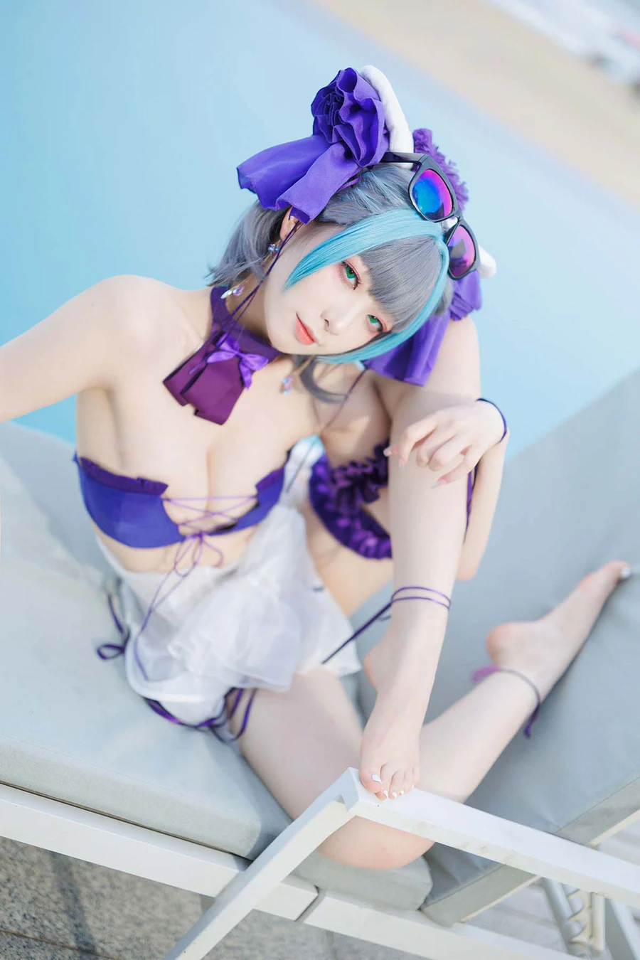 封疆疆v – 柴郡泳装 Cosplay-第1张