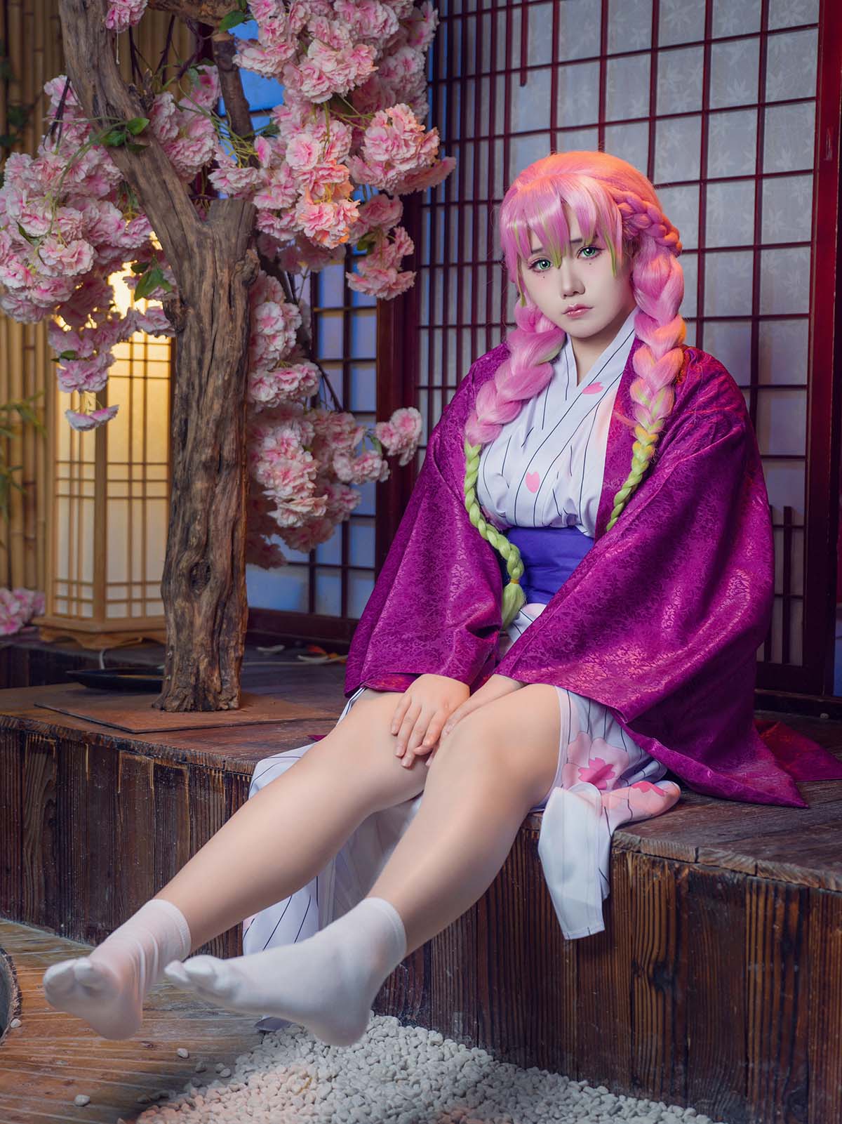麻花麻花酱 – 鬼灭之刃 甘露寺 Cosplay-第1张
