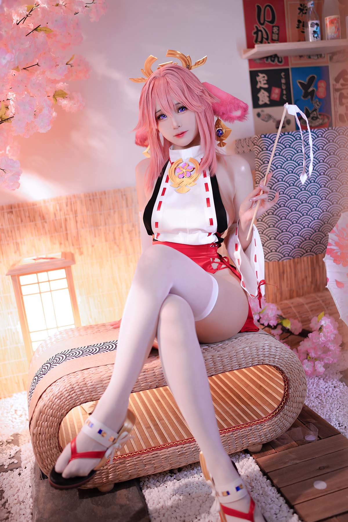 miko酱ww – 原神 八重神子 Cosplay-第1张