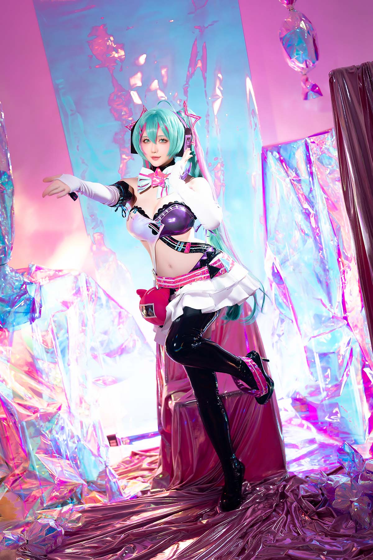 星之迟迟 – Miku初音未来 喵斯快跑 Cosplay-第1张