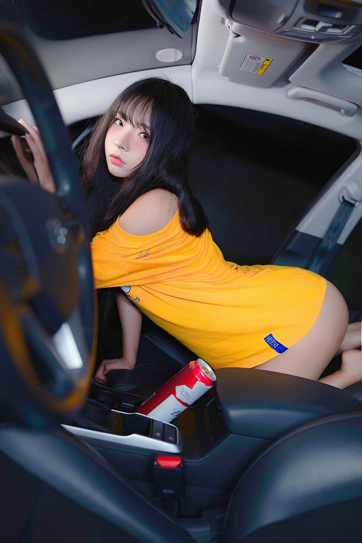 yuuhui玉汇 – 车内嫩黄 Cosplay-第1张