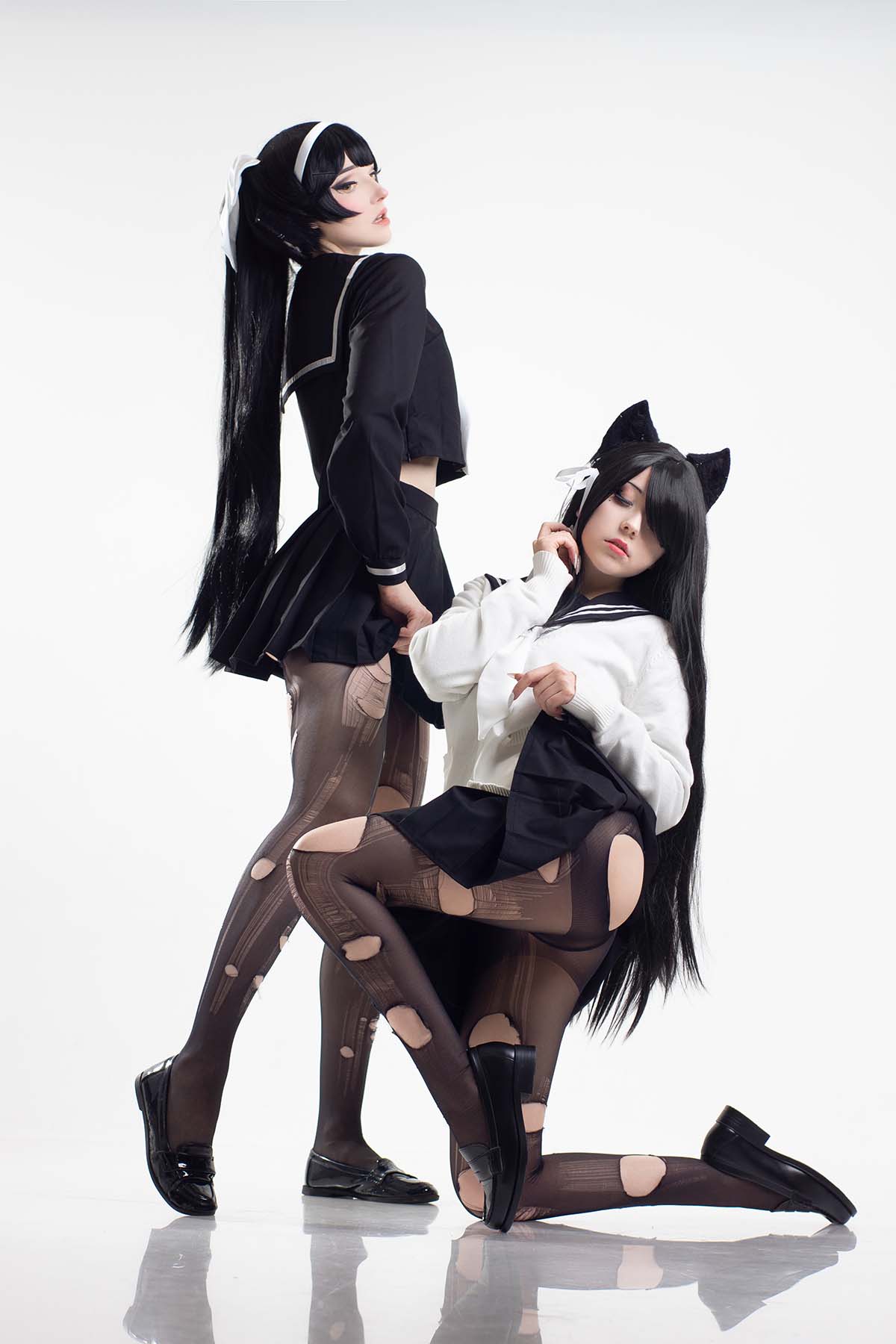 Candy Ball – Yuiko Atago&Takao (&Okuzumi) Cosplay-第1张