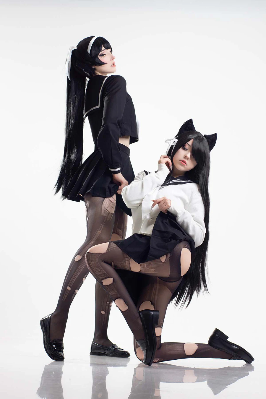 Candy Ball – Yuiko Atago&Takao (&Okuzumi) Cosplay-第1张